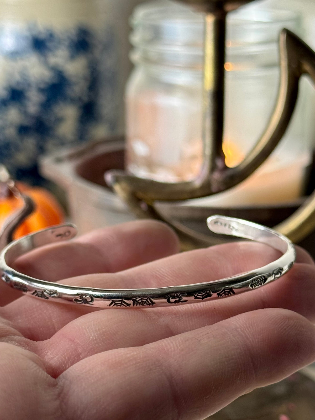 Spooky Spiderweb Cuffs