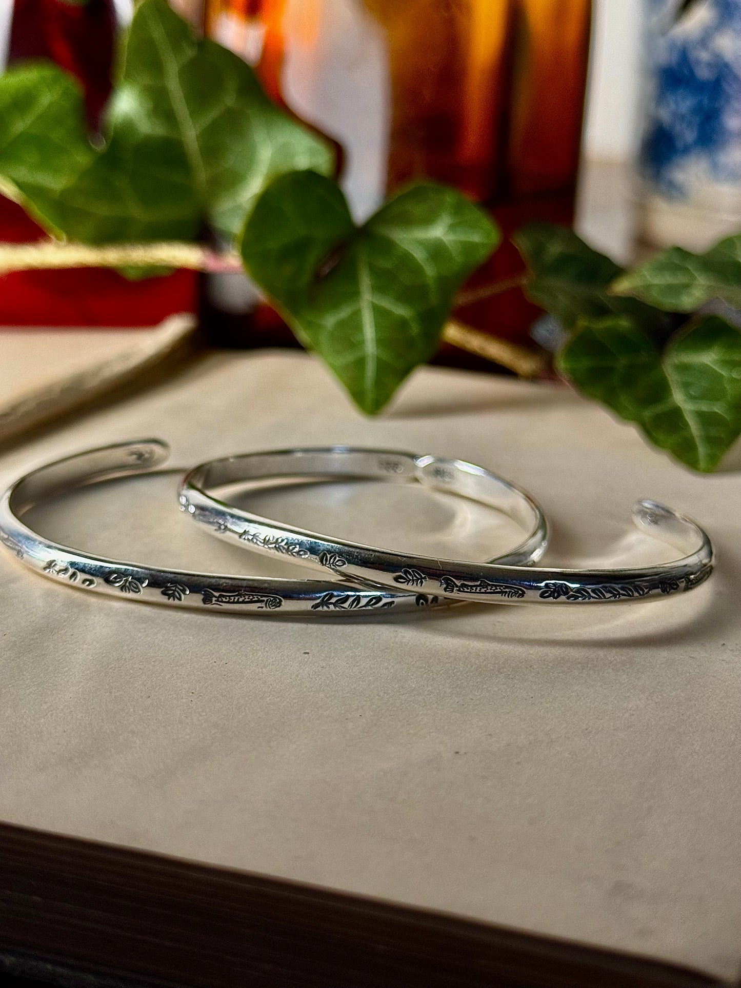 Sterling Silver Fish Cuff