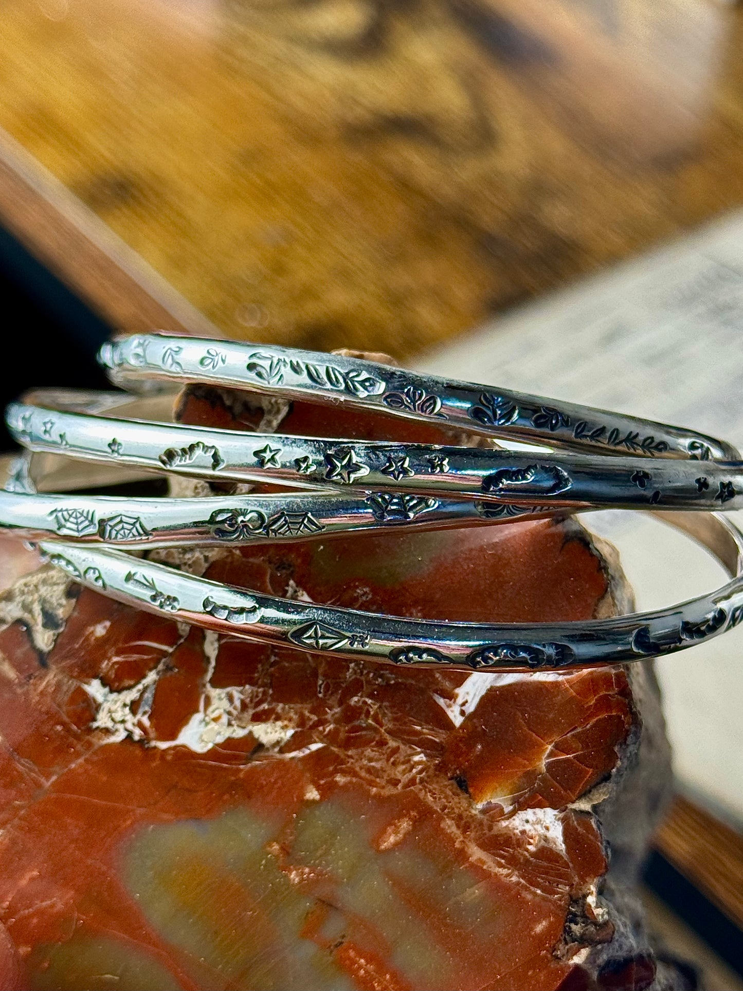 New Stamped Cuffs