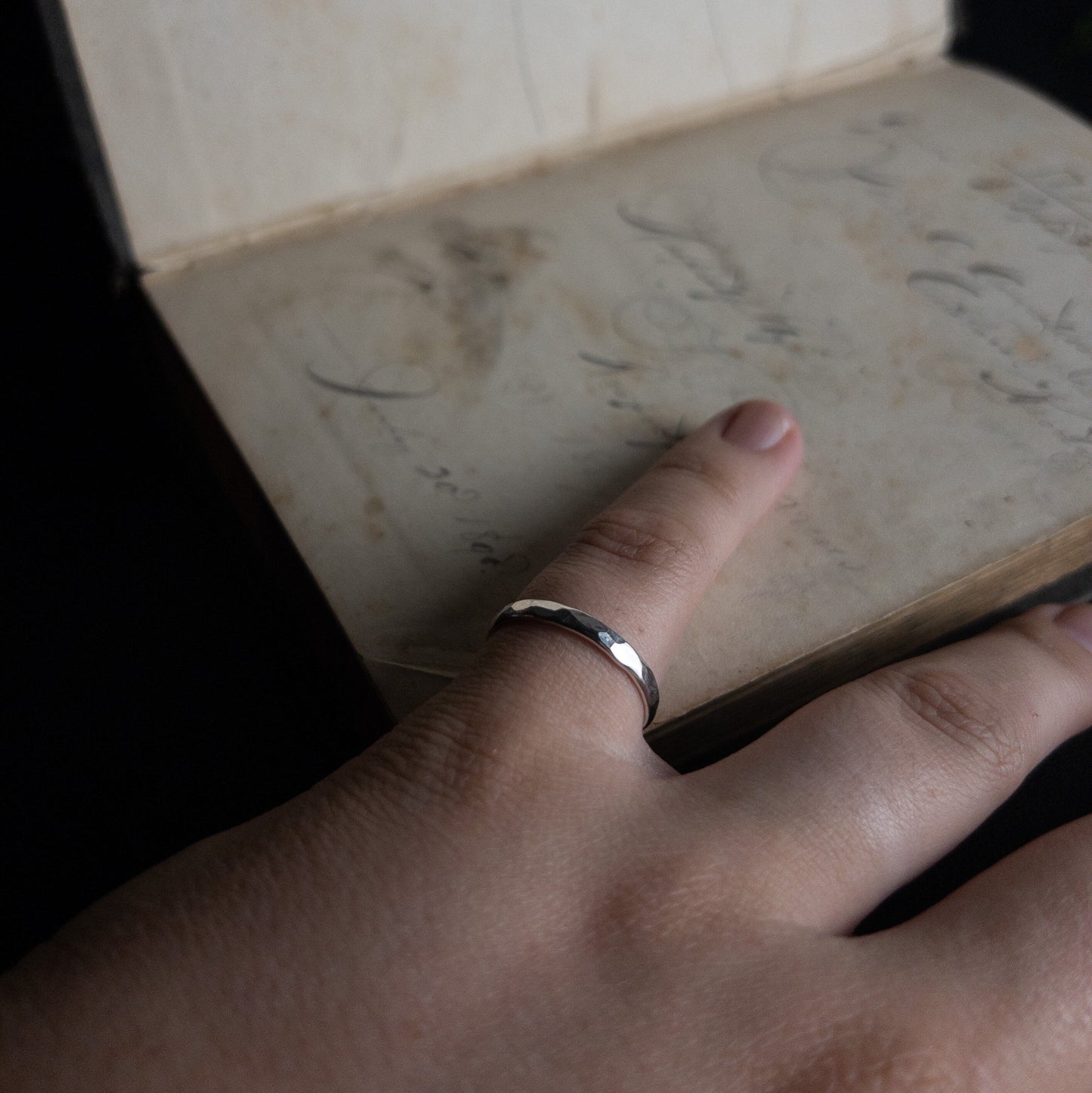 Hammered Silver Ring, Sterling Silver Band, Handmade Silver Ring, Sterling Silver Jewelry, Wedding Band Replacement, Silver Hammered Band