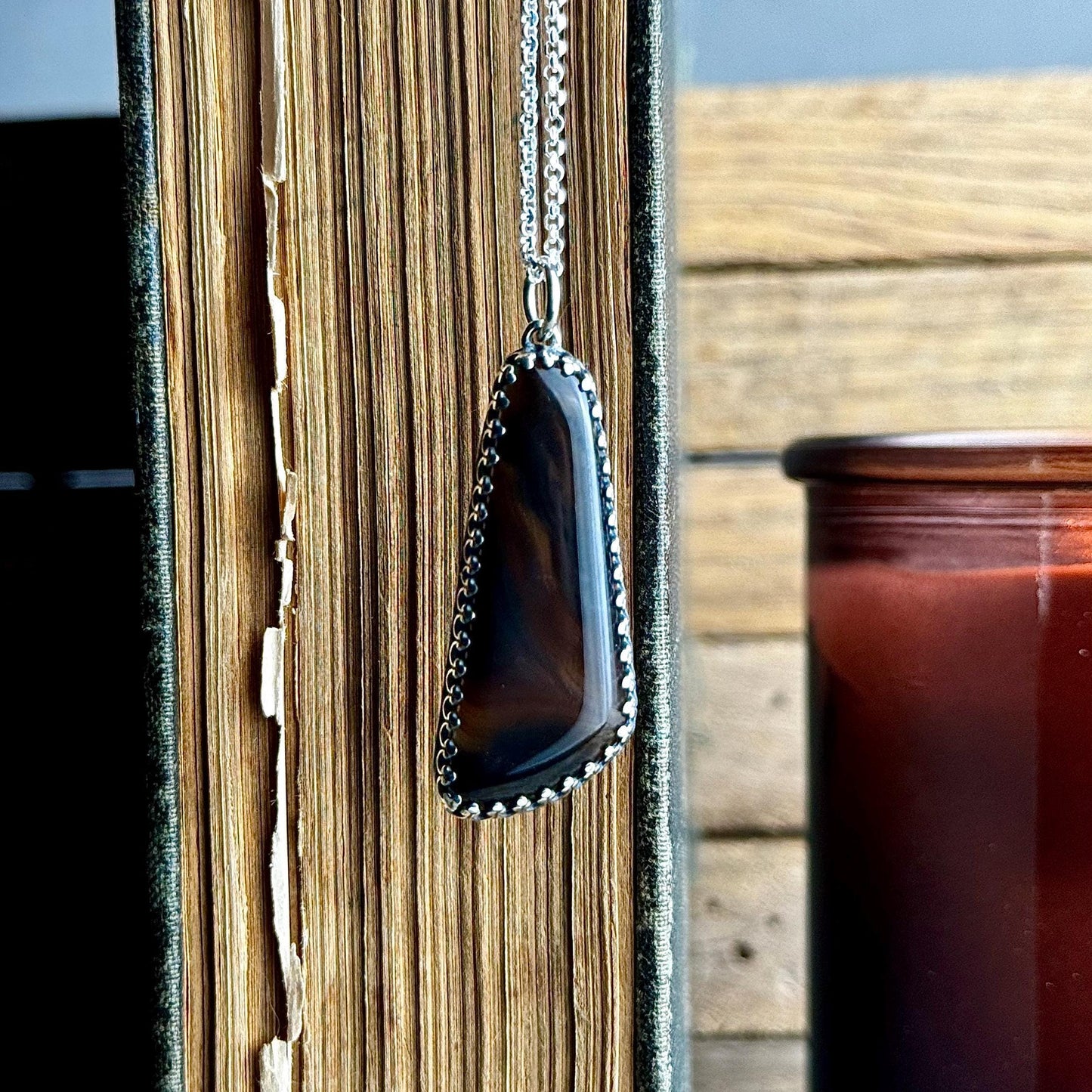 Black Agate Necklace, Agate Necklace, Black Stone Necklace, Wing Necklace, Black Stone Necklace, Natural Stone Necklace, Wing Pendant, Stone