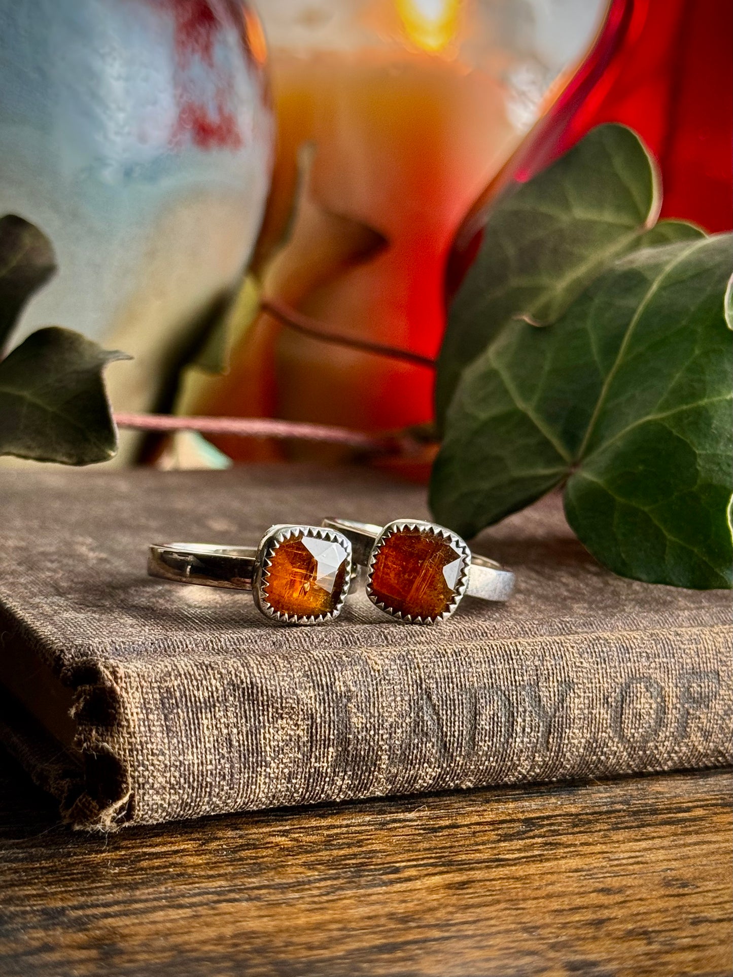Orange Kyanite Ring
