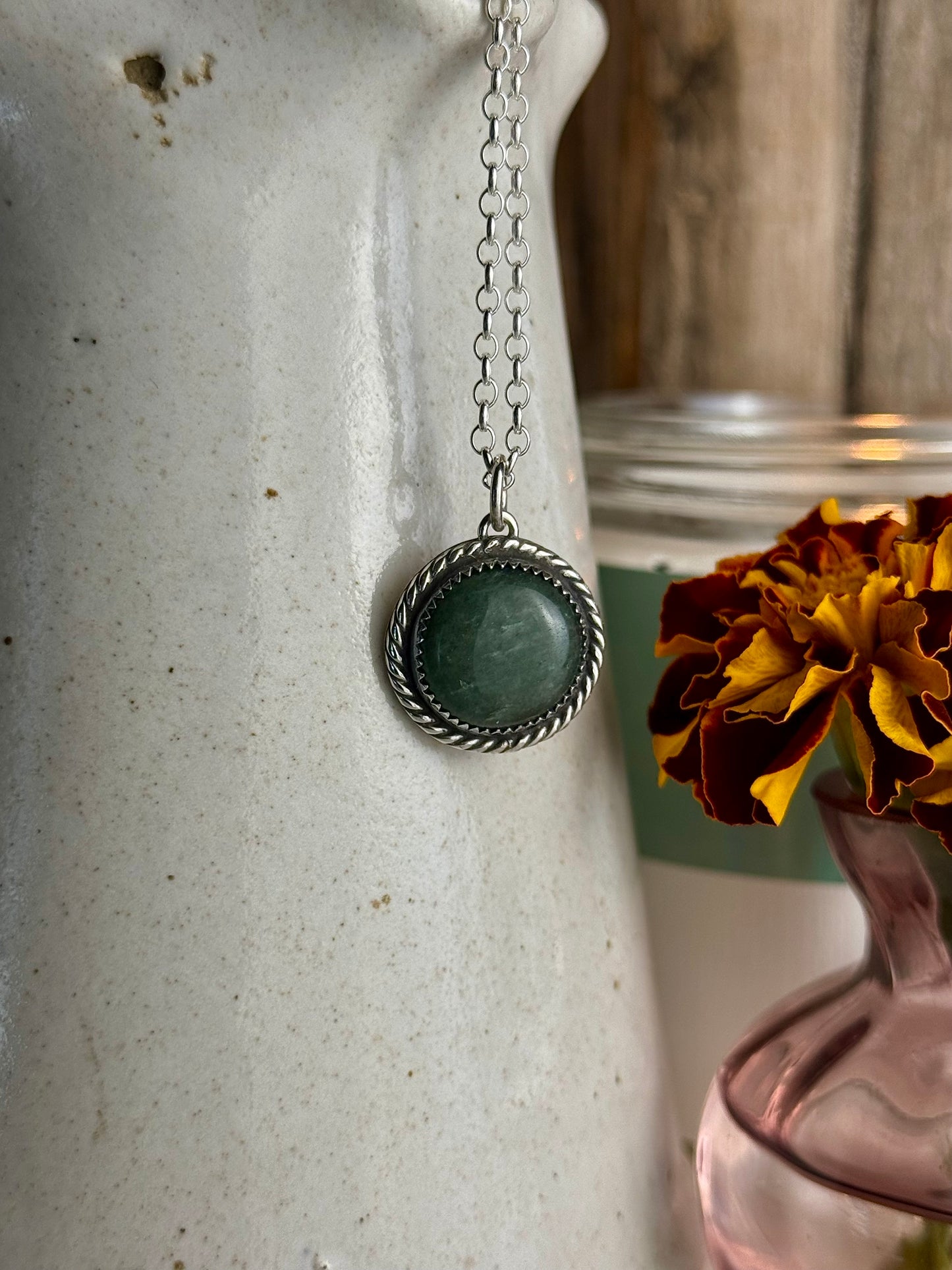 Round Jade Necklace