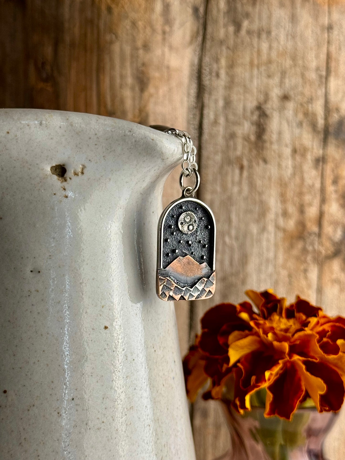 Appalachian Mountain Necklace Full Moon