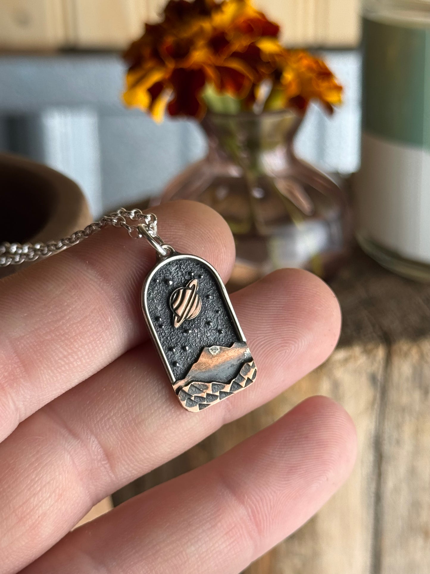 Appalachian Mountain Necklace Copper Planet
