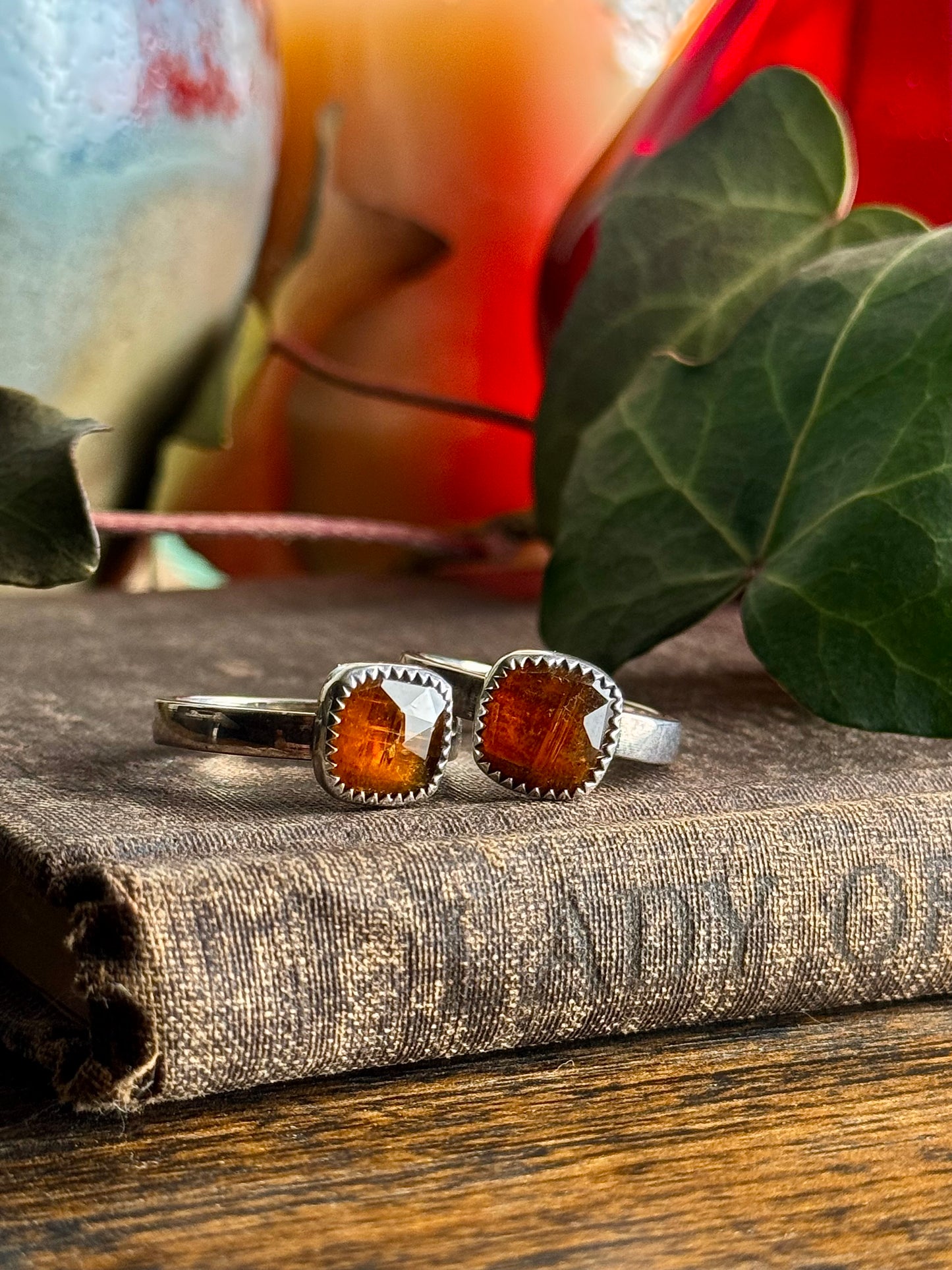 Orange Kyanite Ring