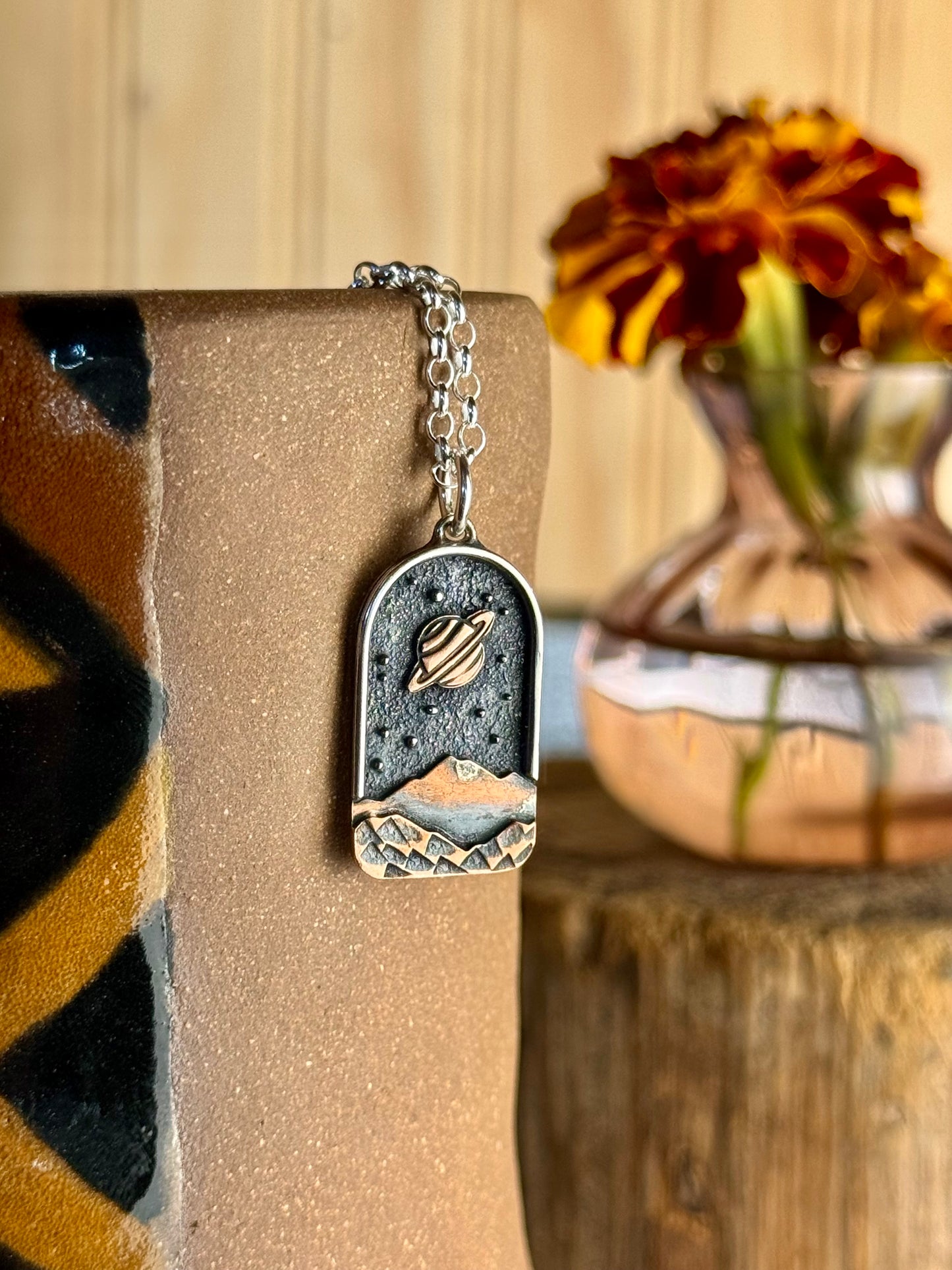 Appalachian Mountain Necklace Copper Planet