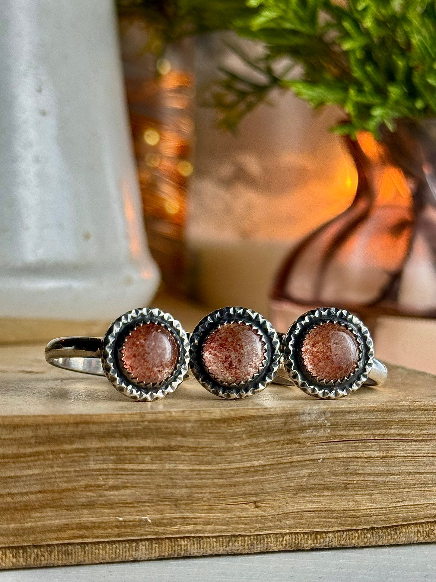 Strawberry Quartz Rings