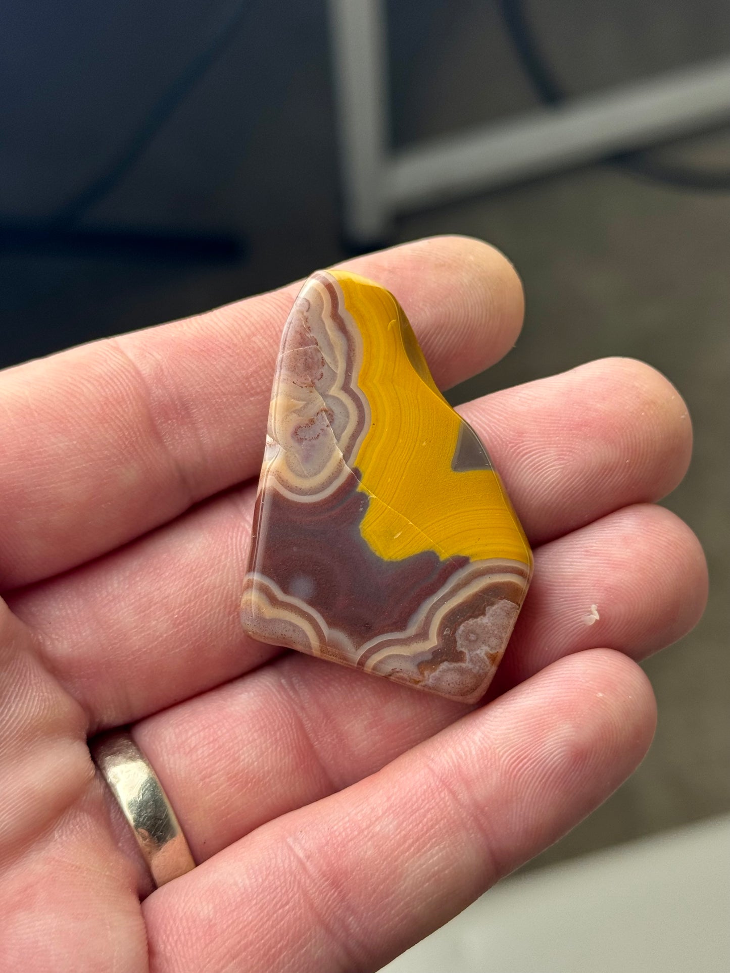 Rare KY Agate Tumble Polished Specimen