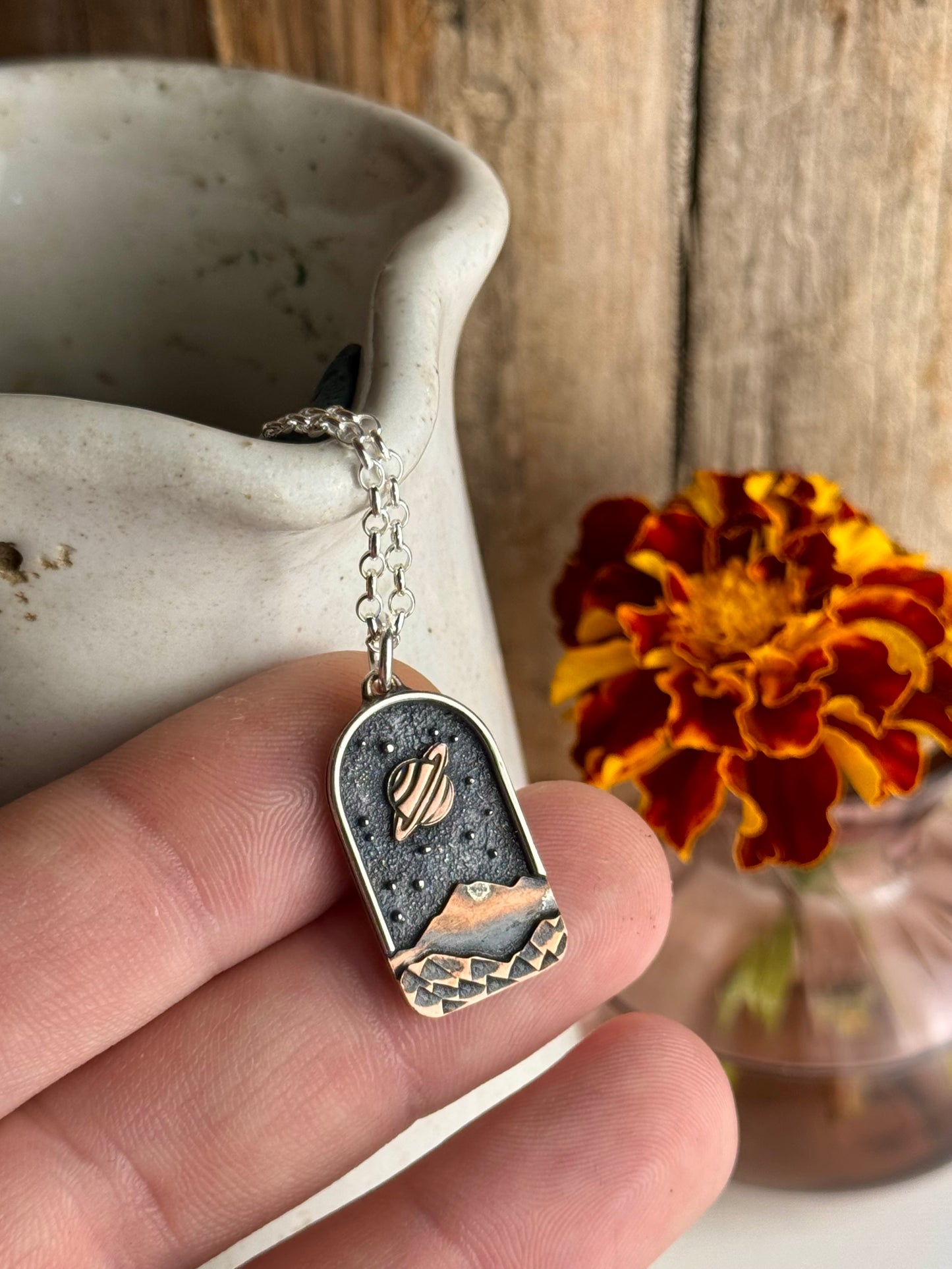 Appalachian Mountain Necklace Copper Planet