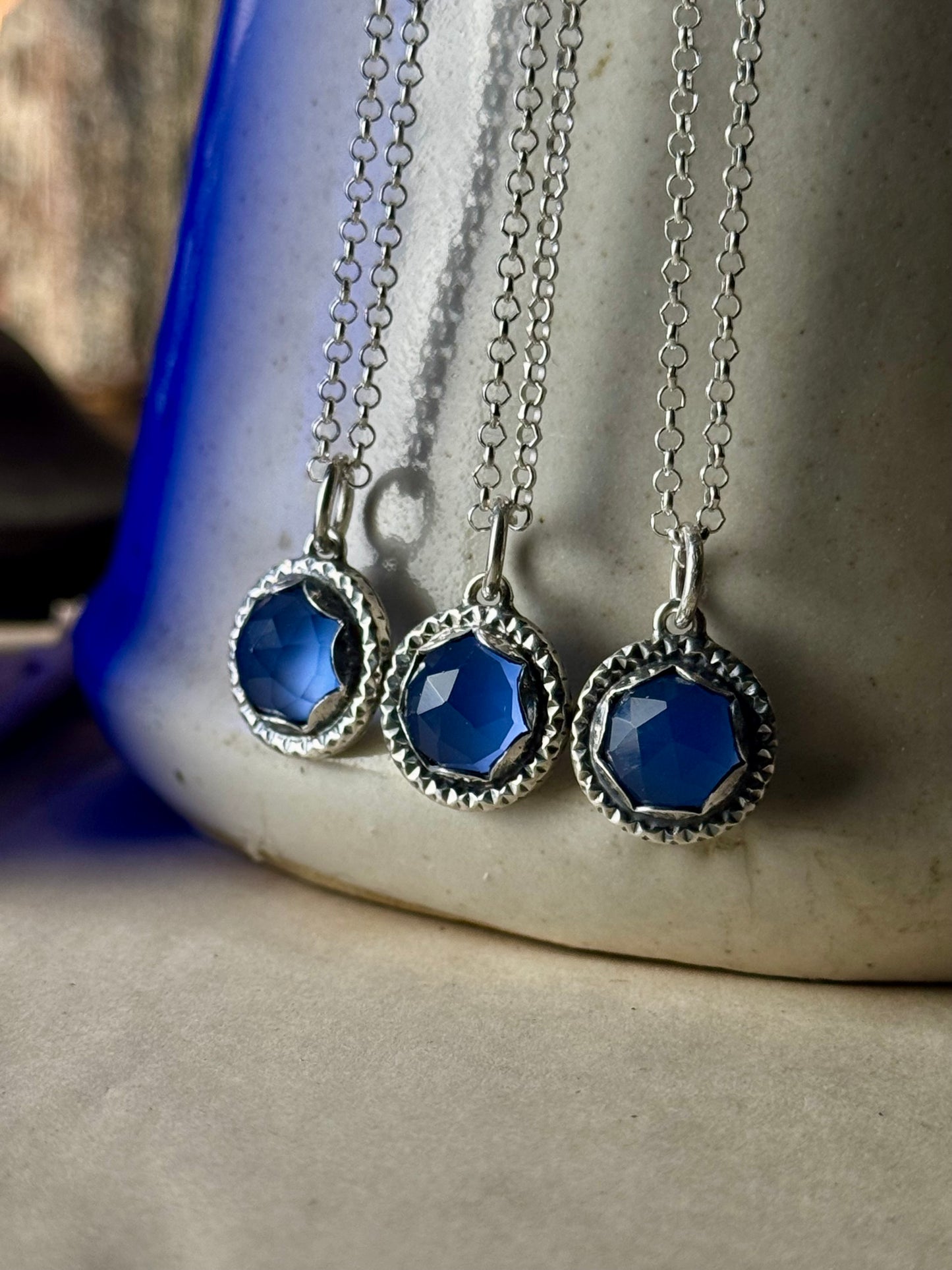 Blue Chalcedony Necklace