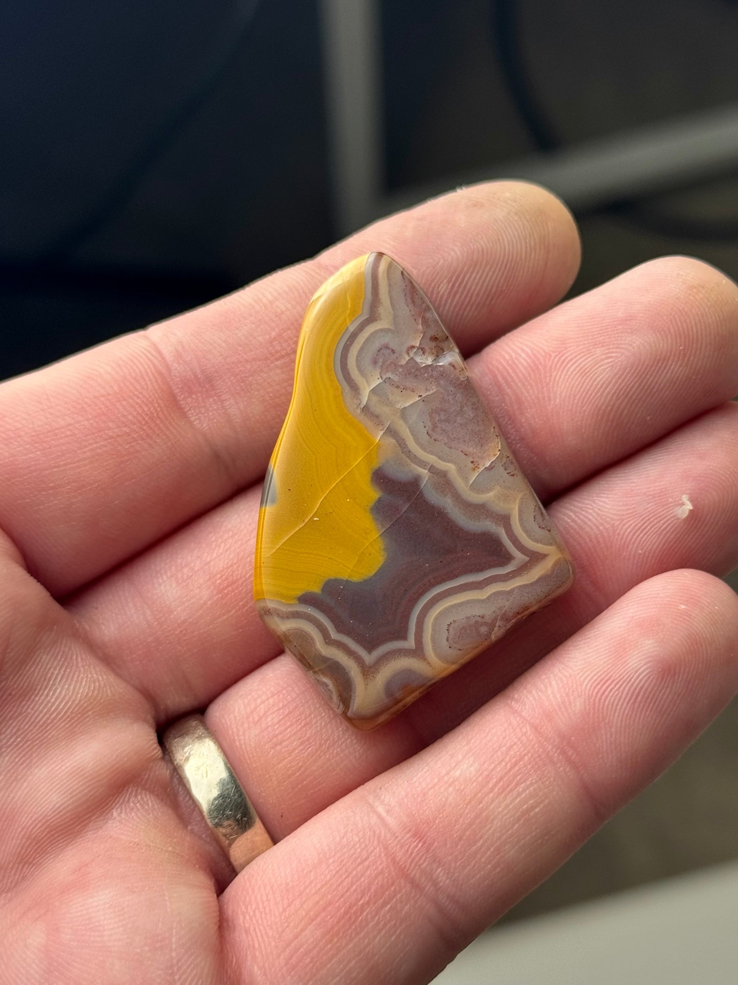 Rare KY Agate Tumble Polished Specimen