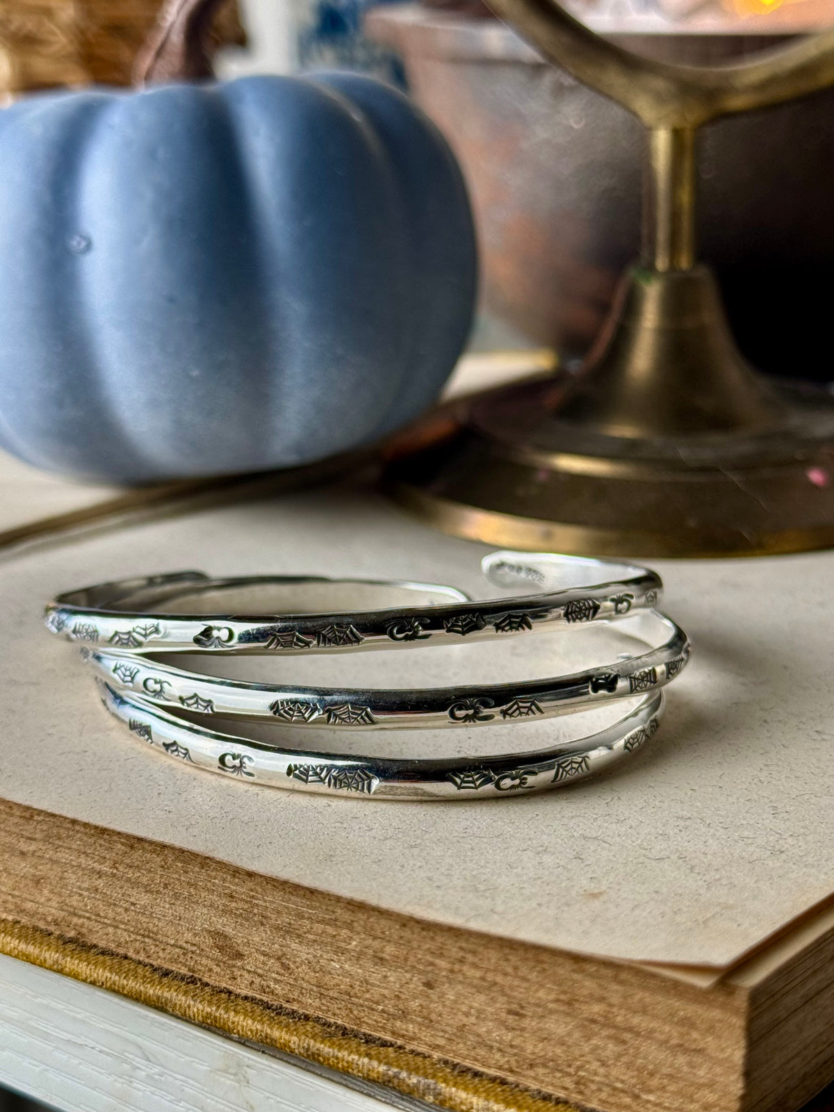 Spooky Spiderweb Cuffs