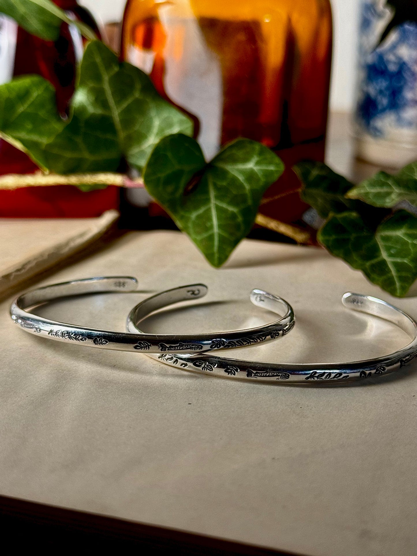 Sterling Silver Fish Cuff