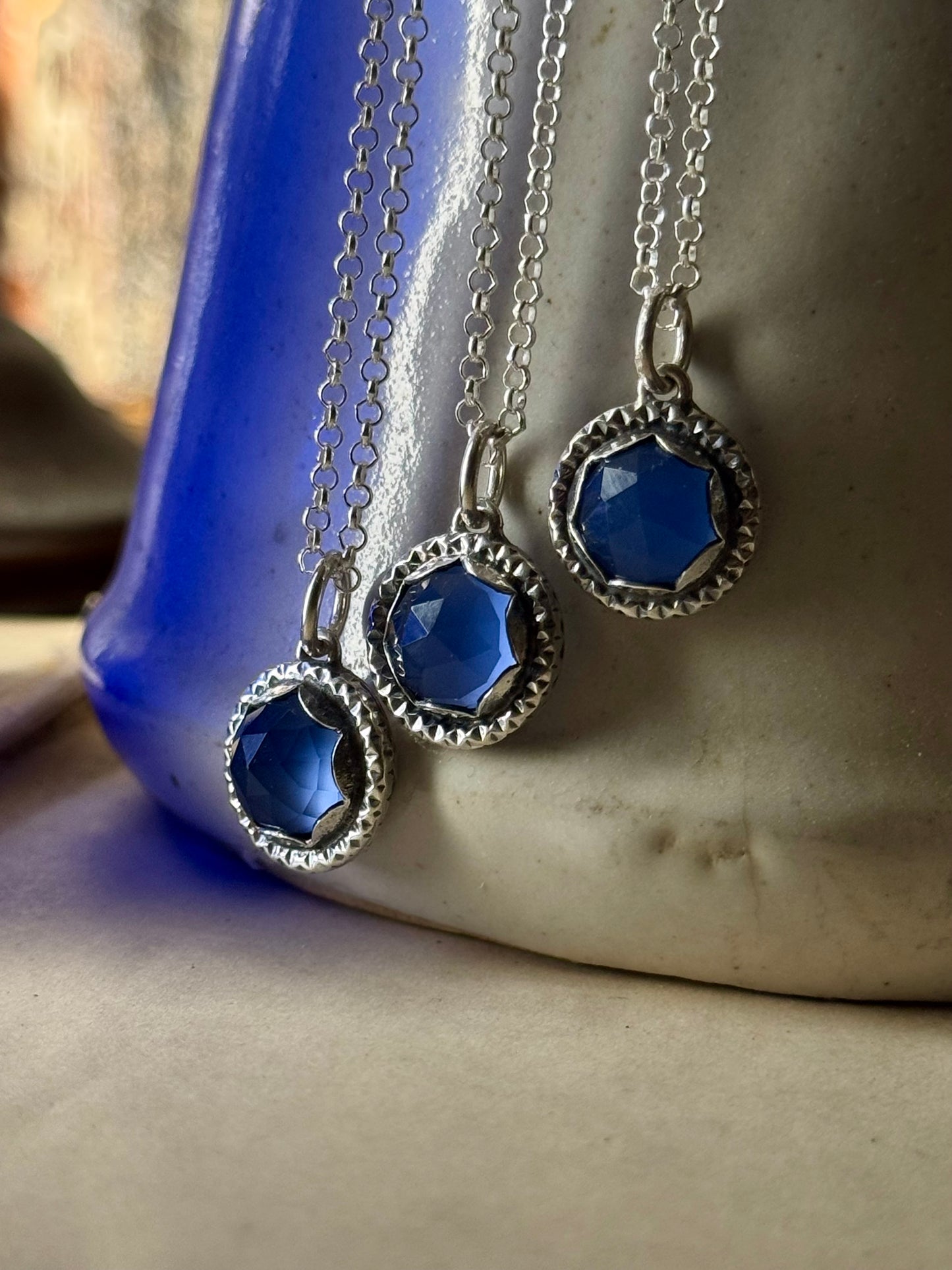 Blue Chalcedony Necklace