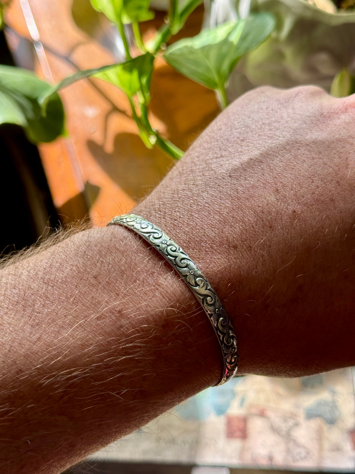 Silver Filigree Cuff