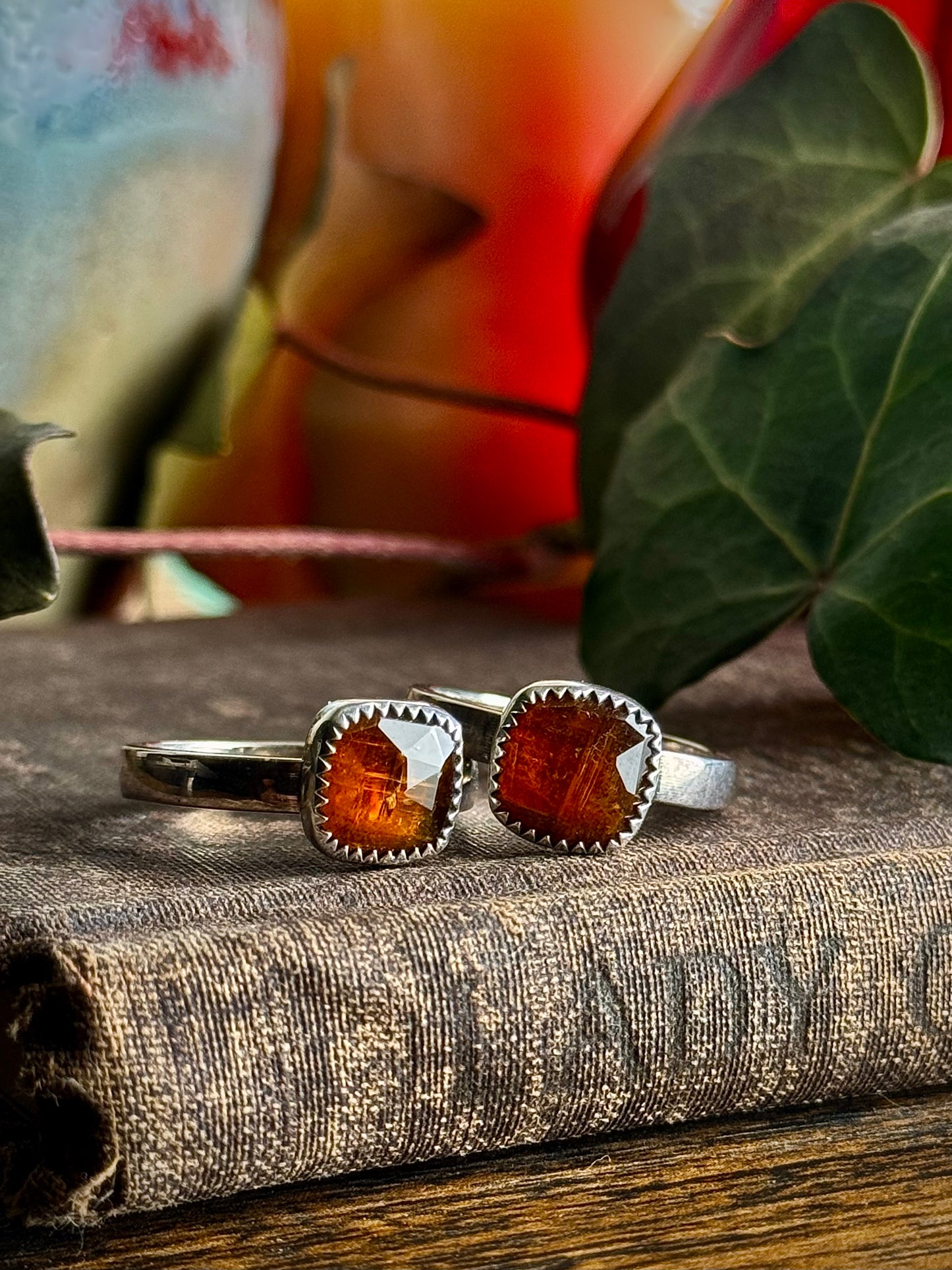 Orange Kyanite Ring