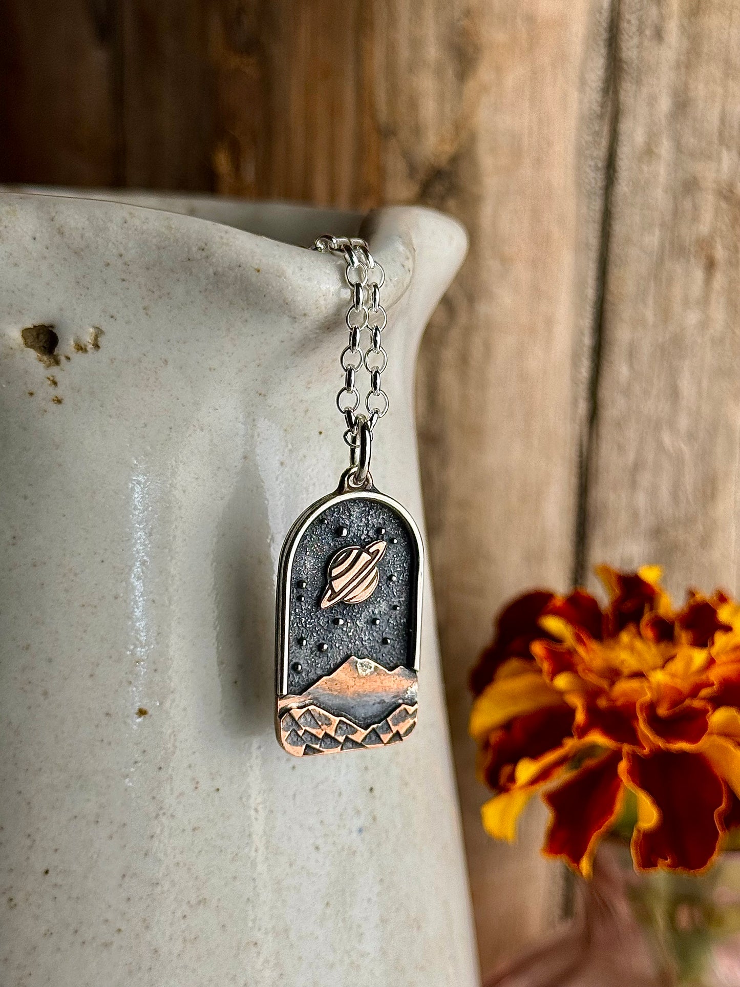 Appalachian Mountain Necklace Copper Planet