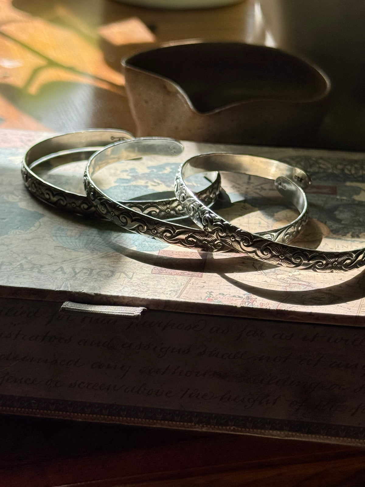 Silver Filigree Cuff