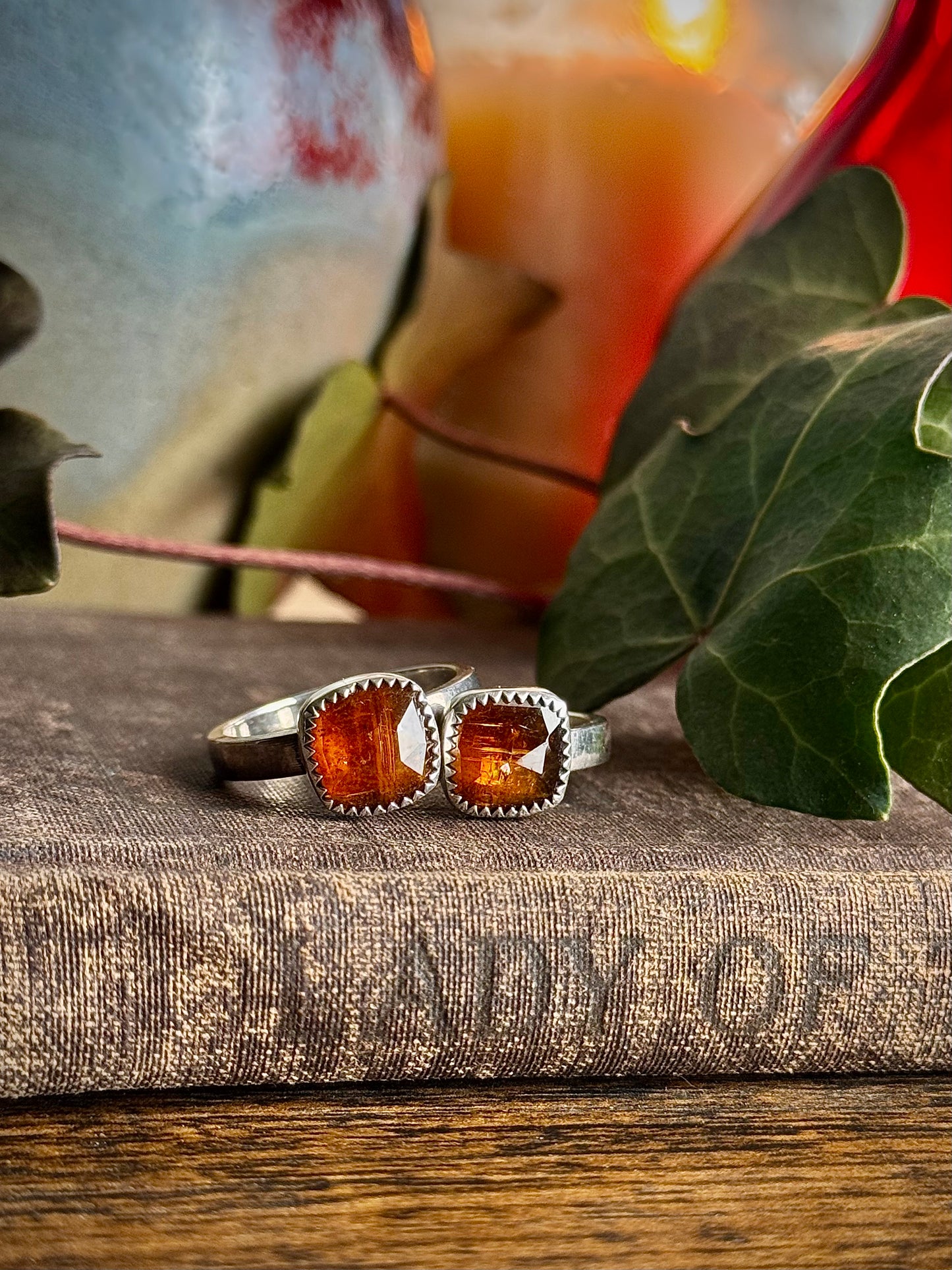Orange Kyanite Ring