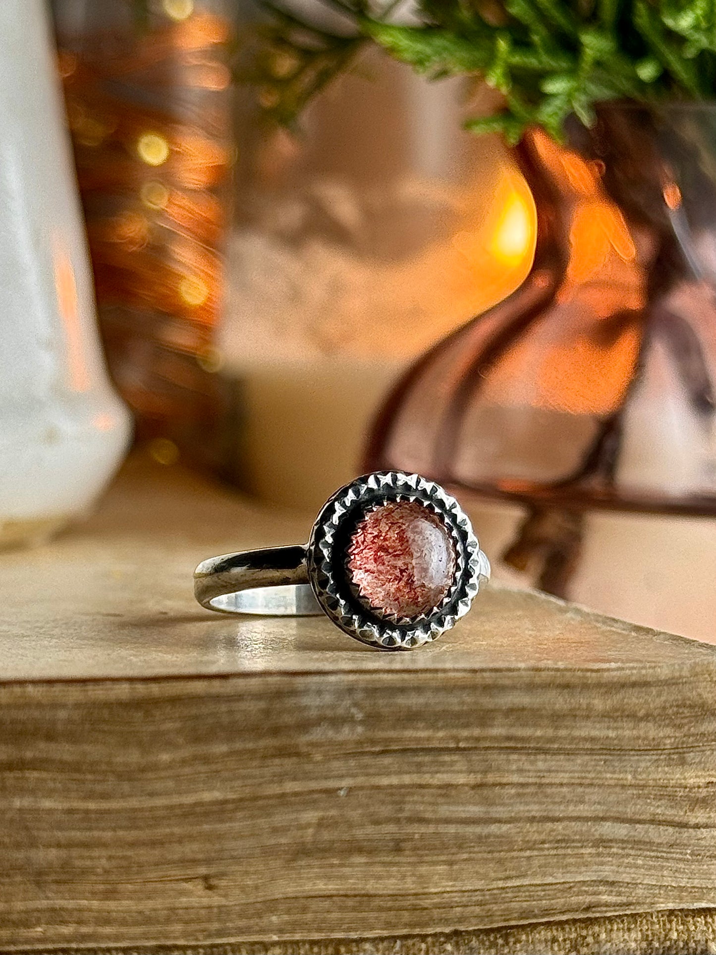 Strawberry Quartz Rings