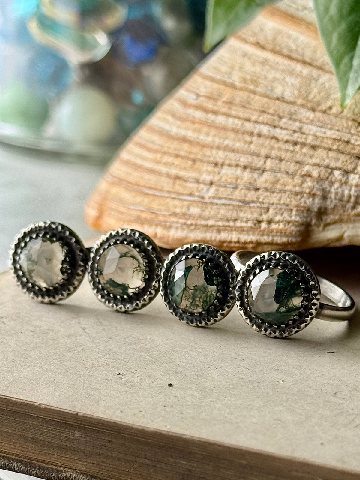Moss Agate Rings