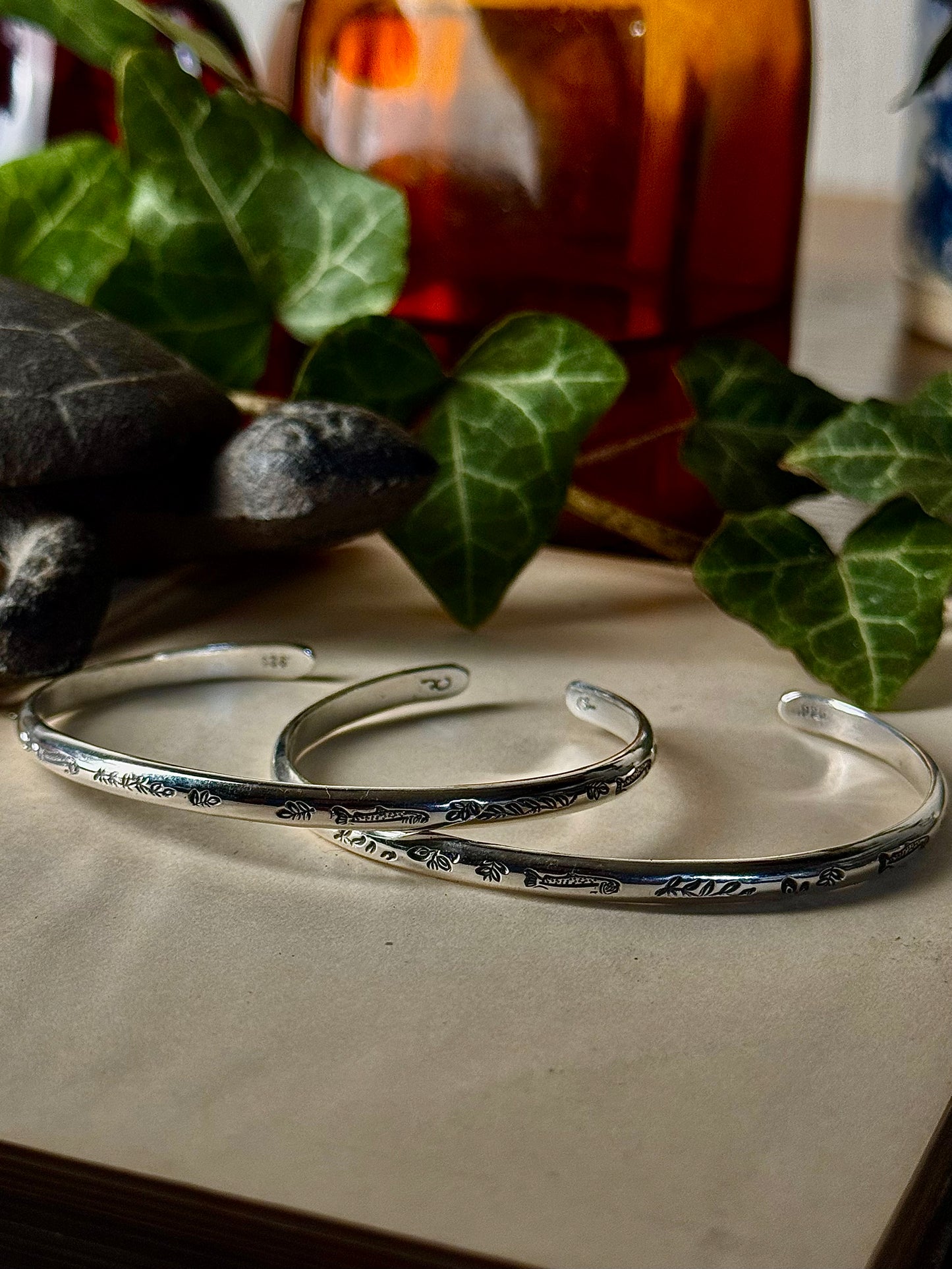 Sterling Silver Fish Cuff