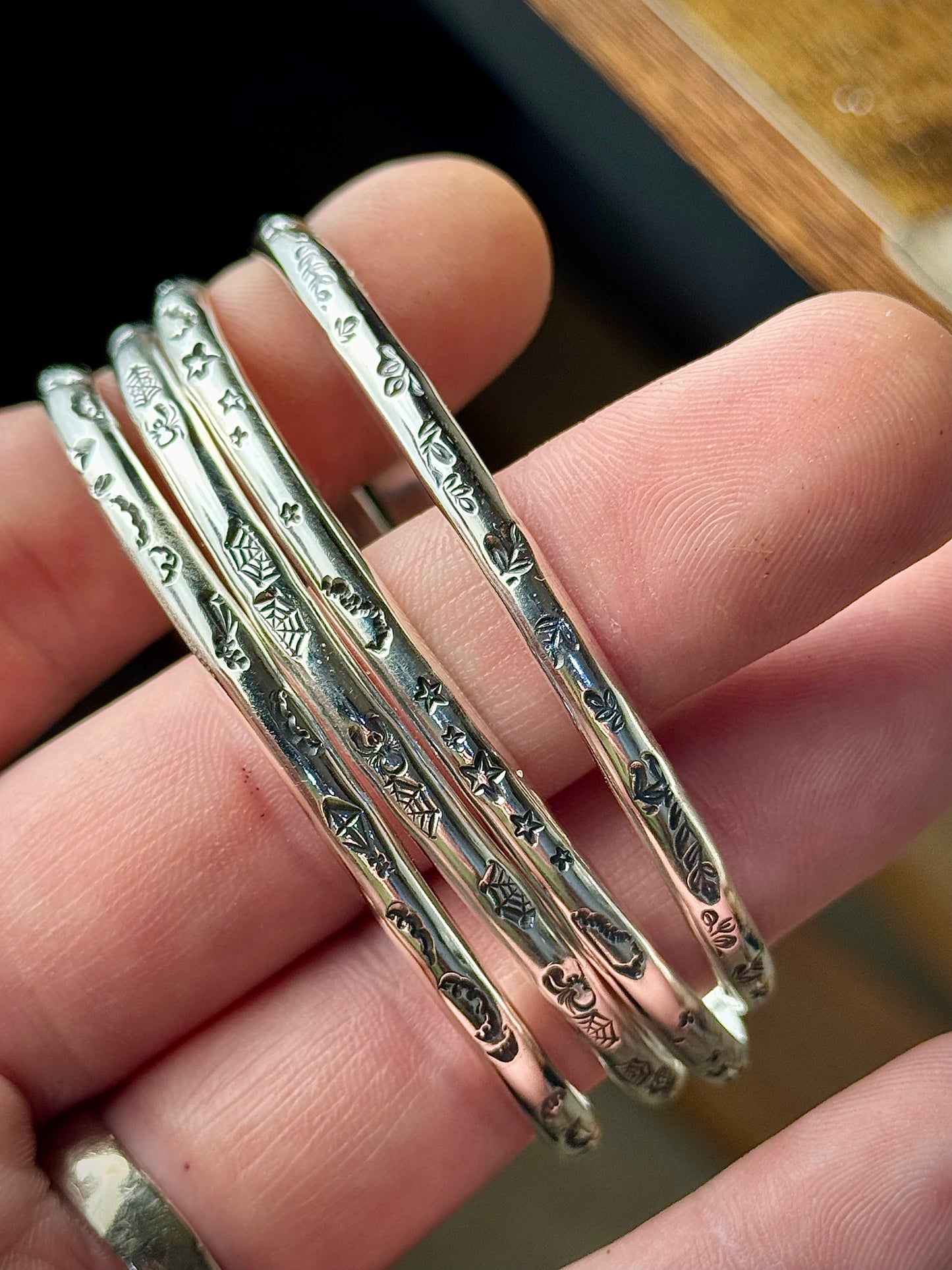 New Stamped Cuffs
