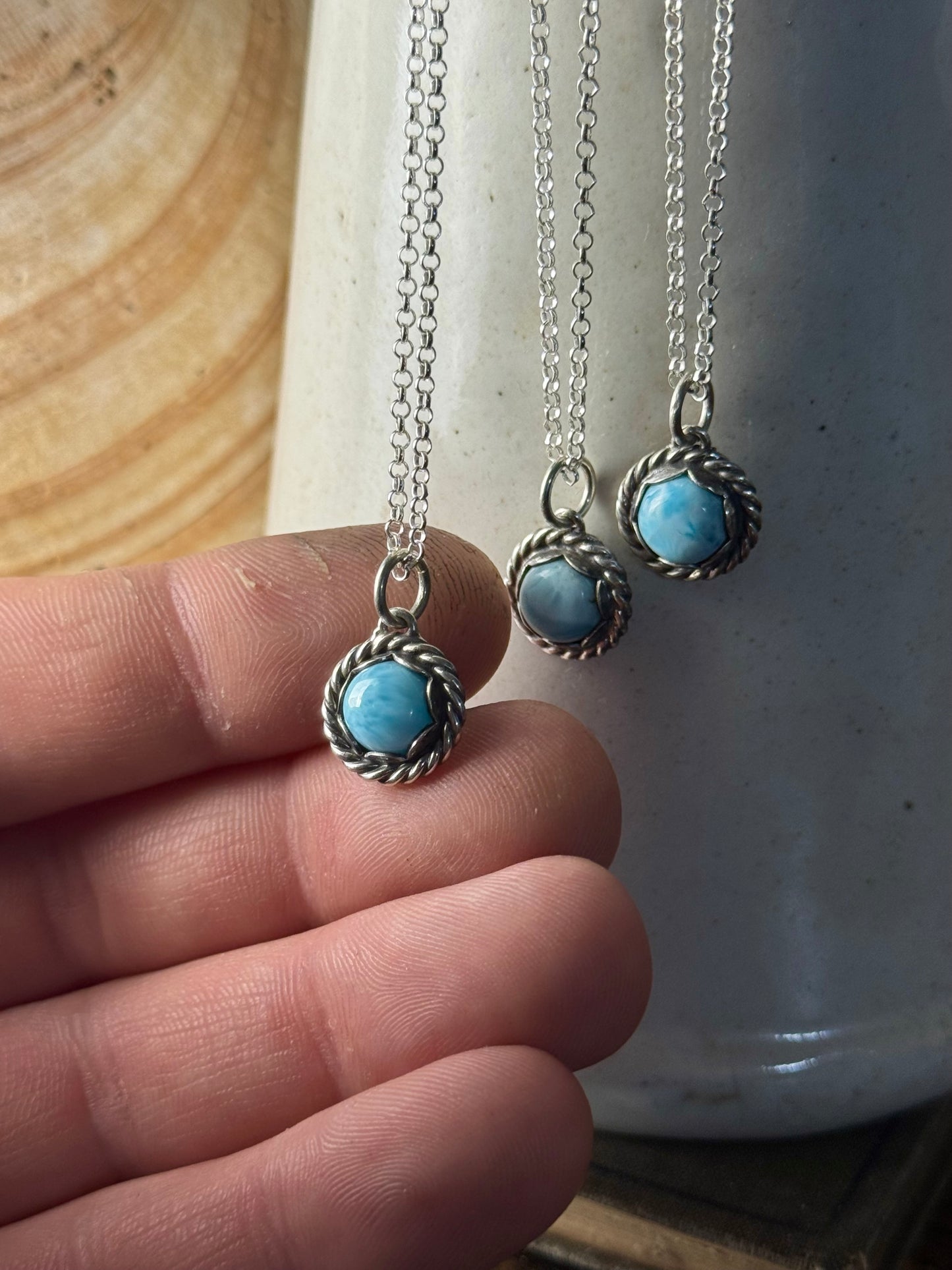 Dainty Larimar Necklace