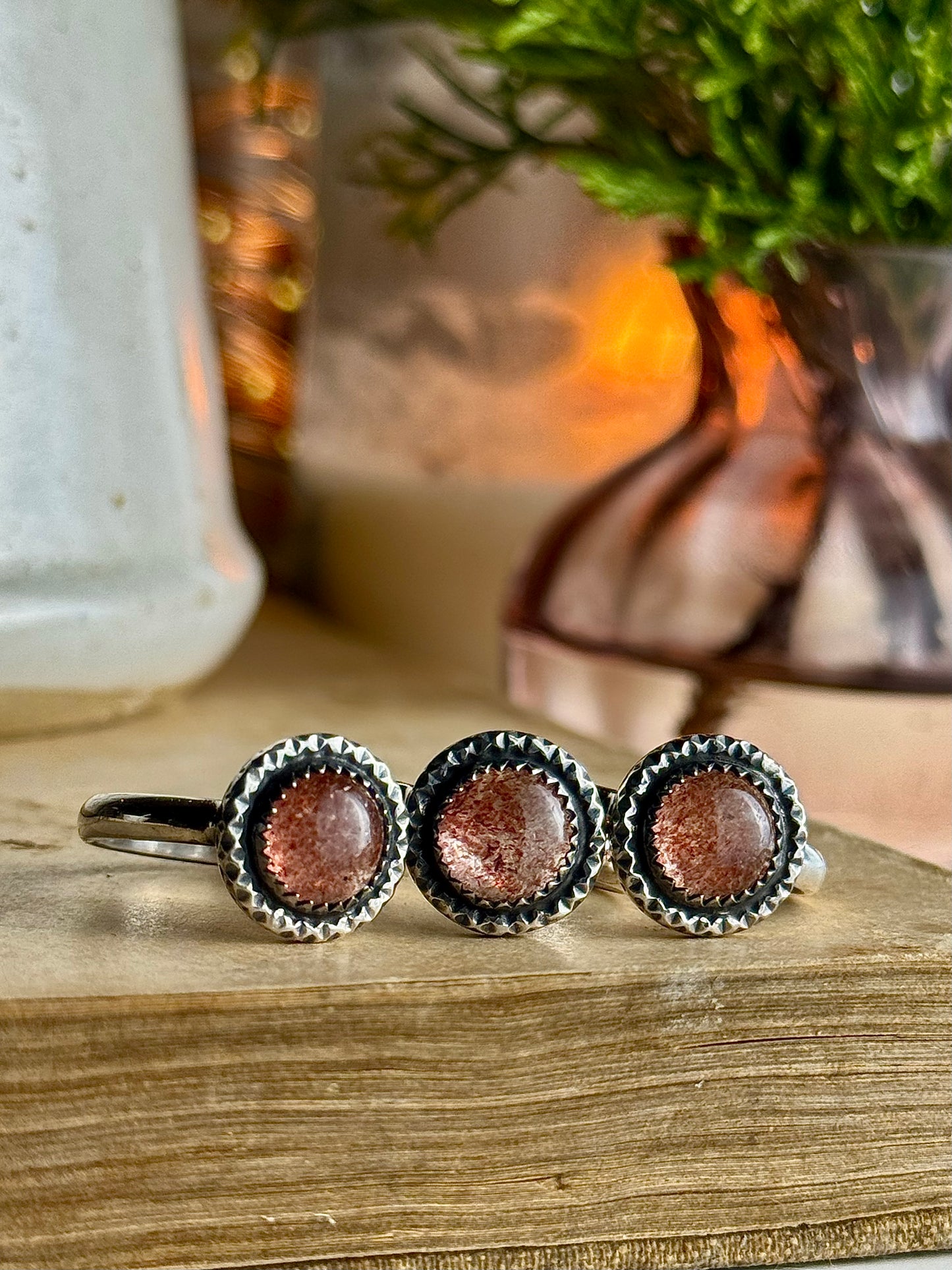 Strawberry Quartz Rings