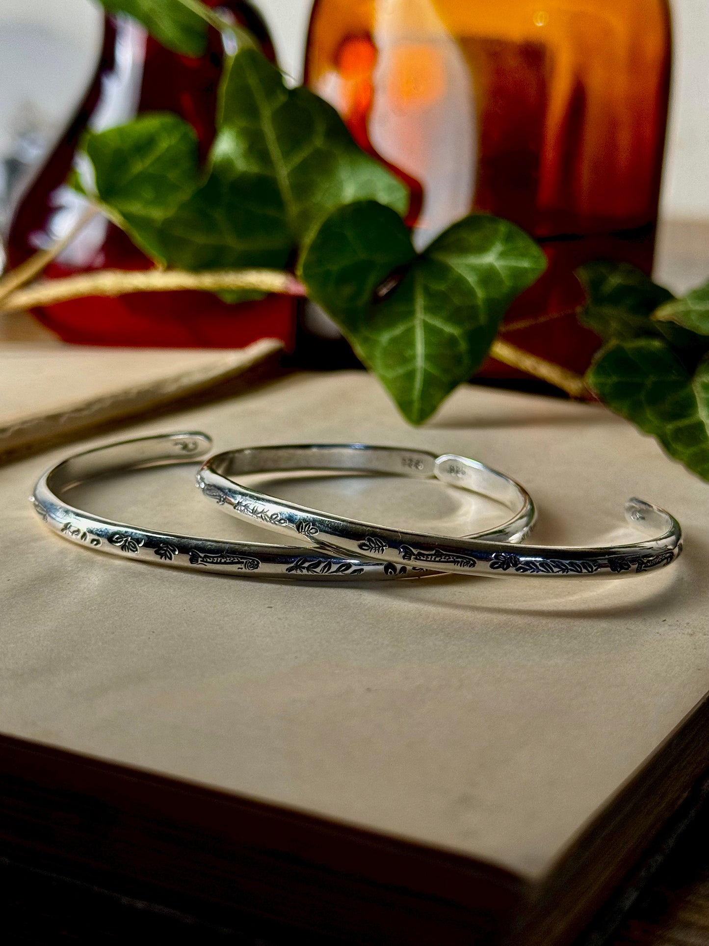 Sterling Silver Fish Cuff