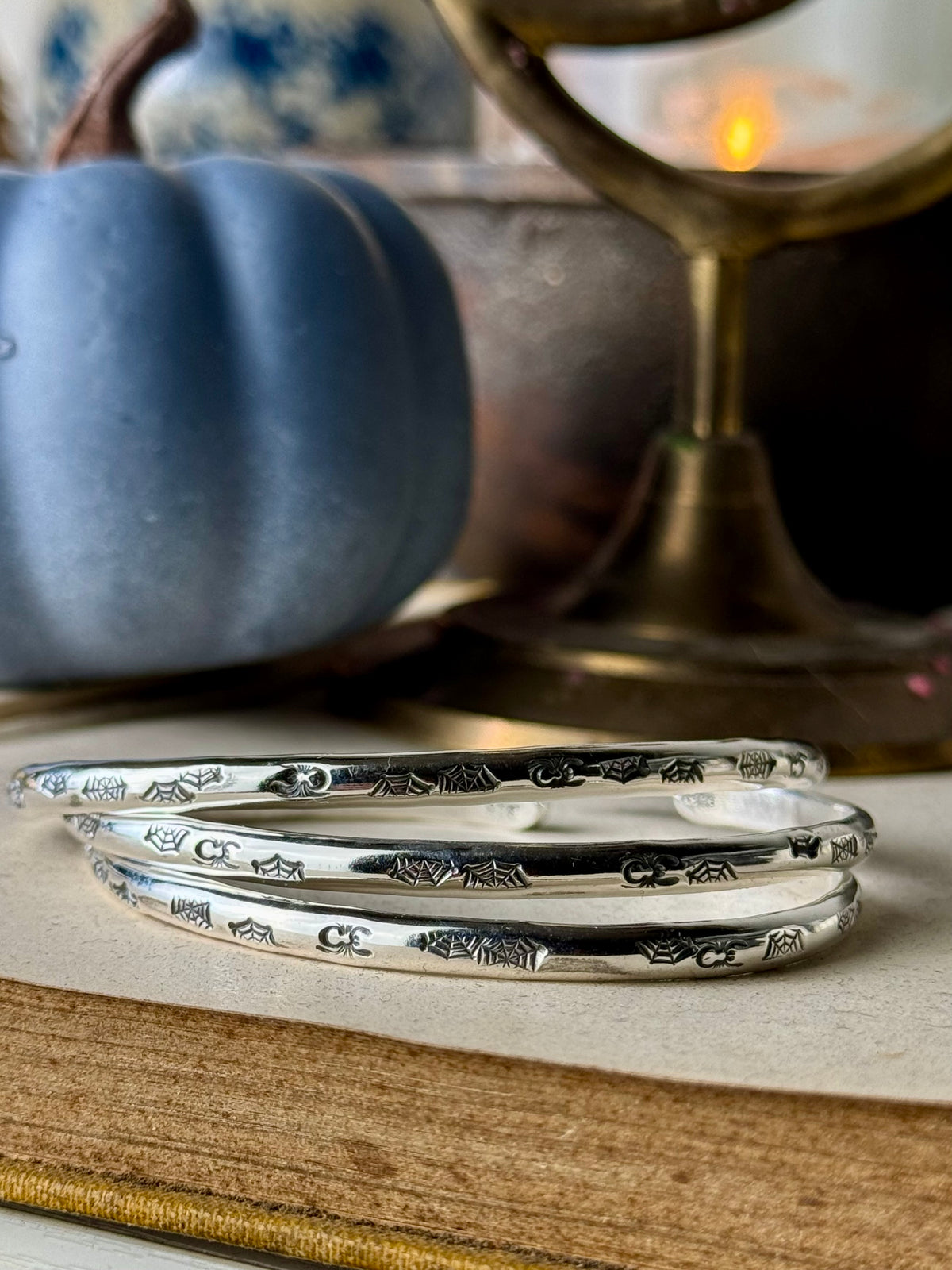 Spooky Spiderweb Cuffs
