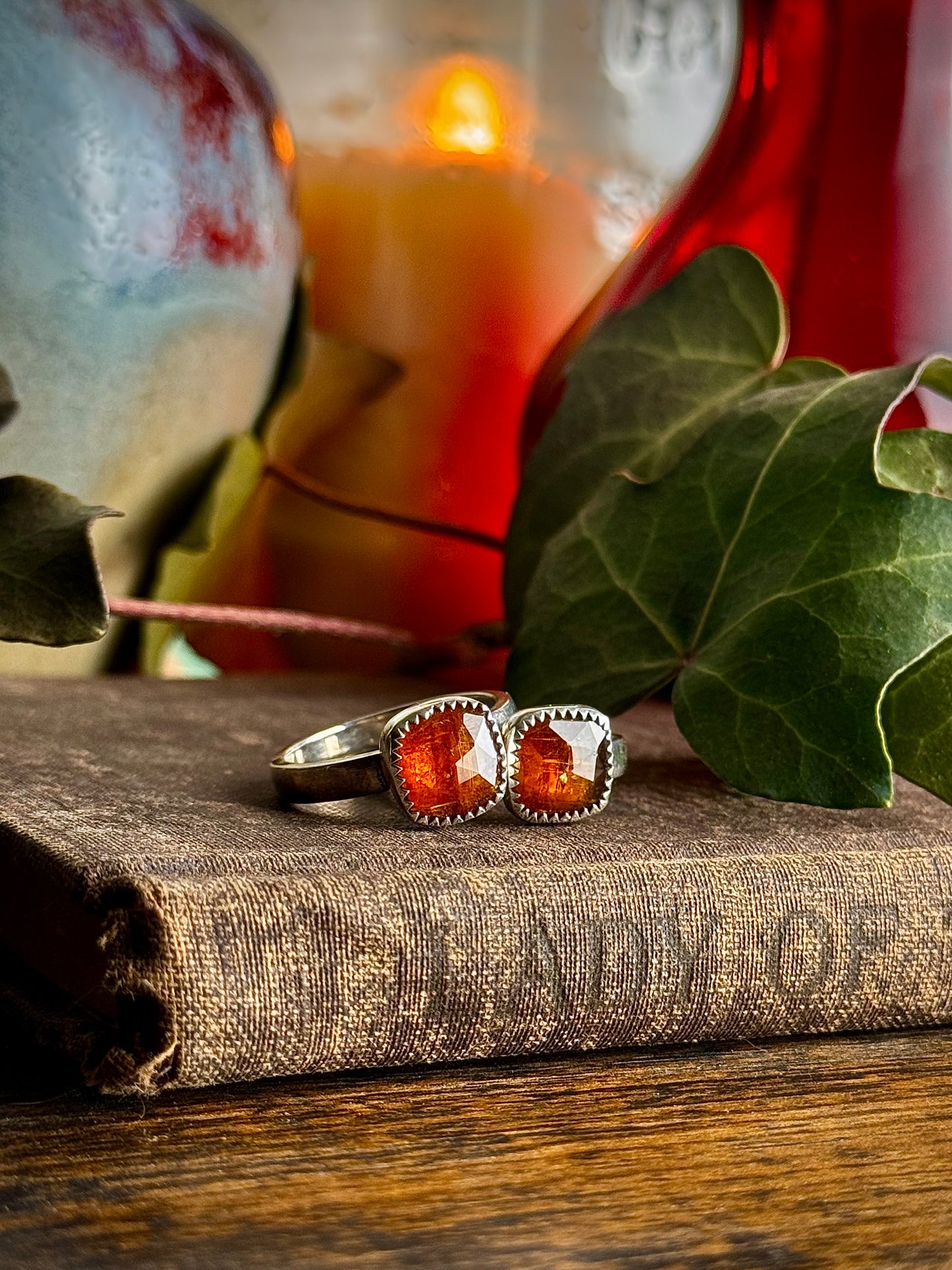 Orange Kyanite Ring
