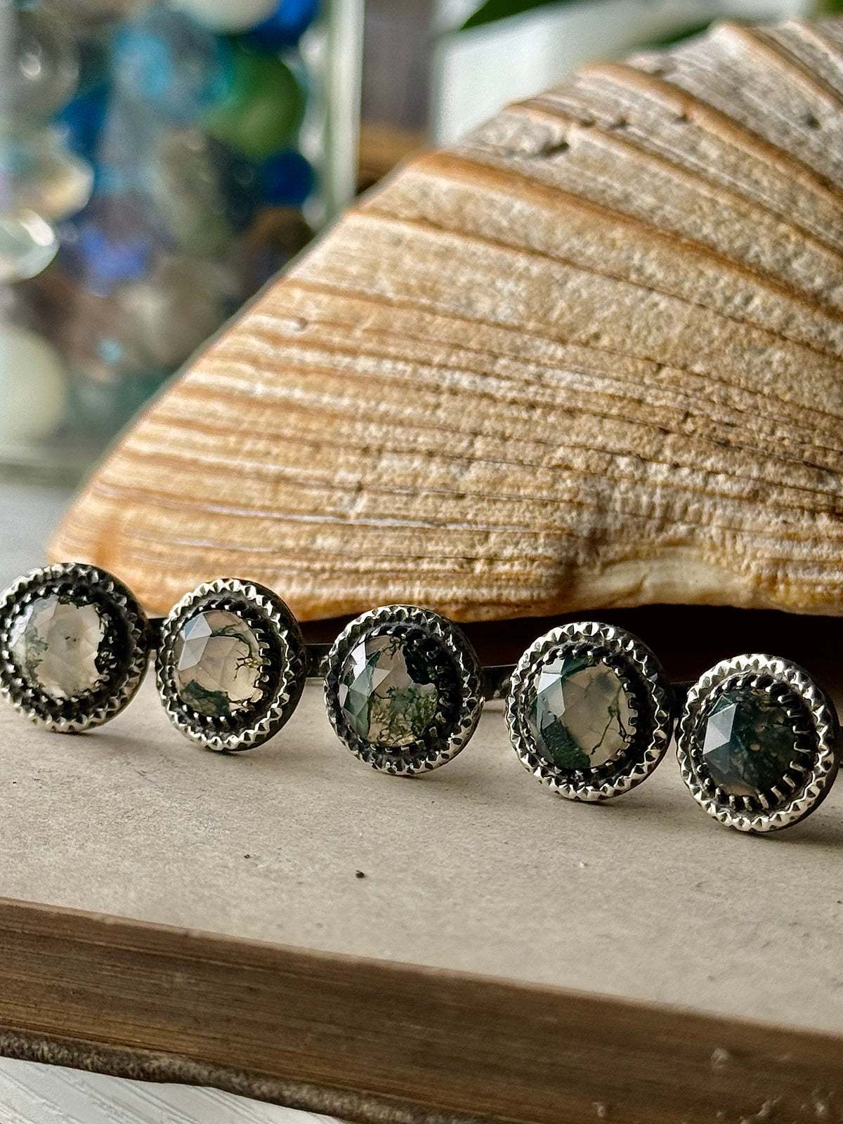 Moss Agate Rings