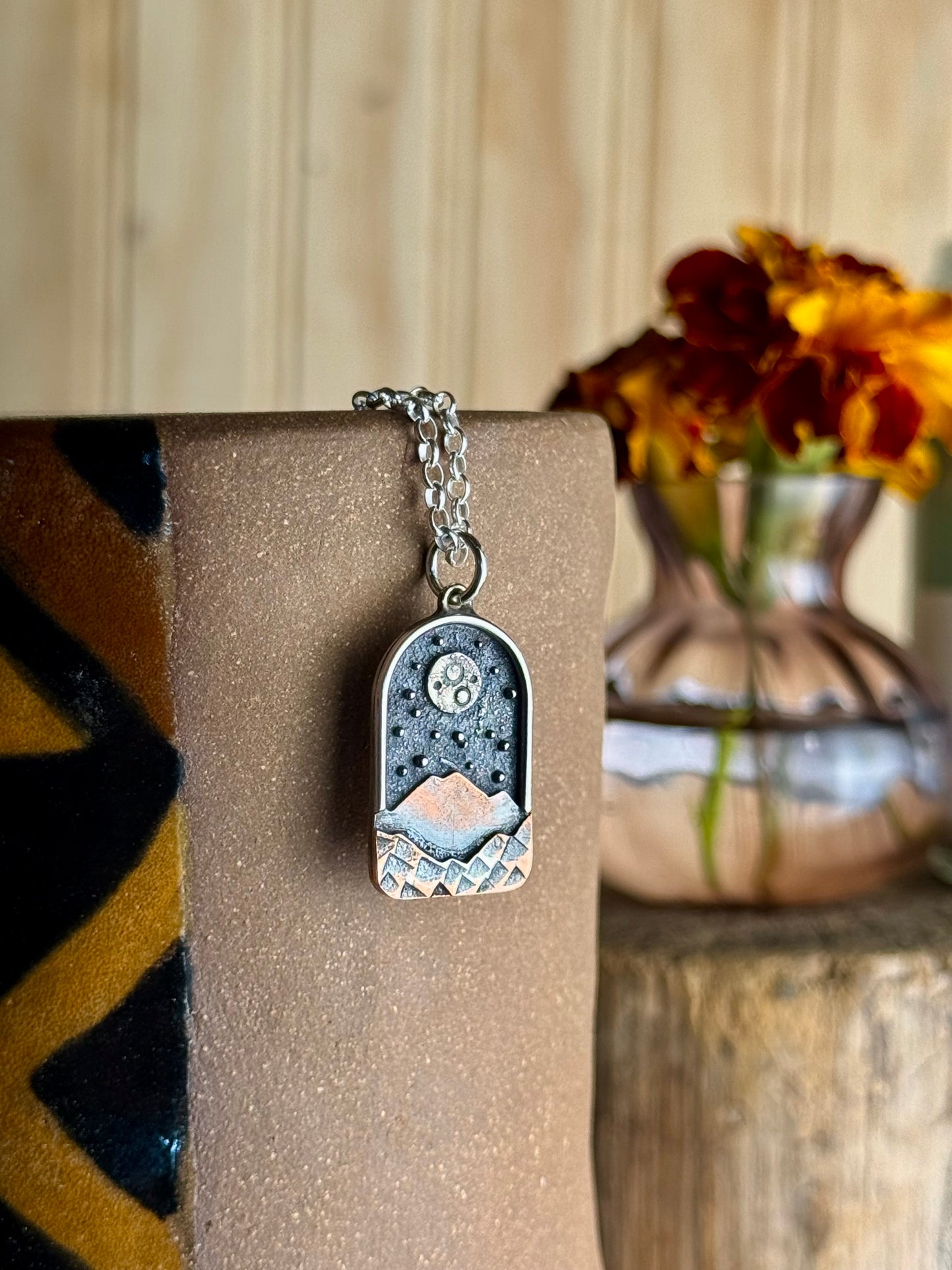 Appalachian Mountain Necklace Full Moon