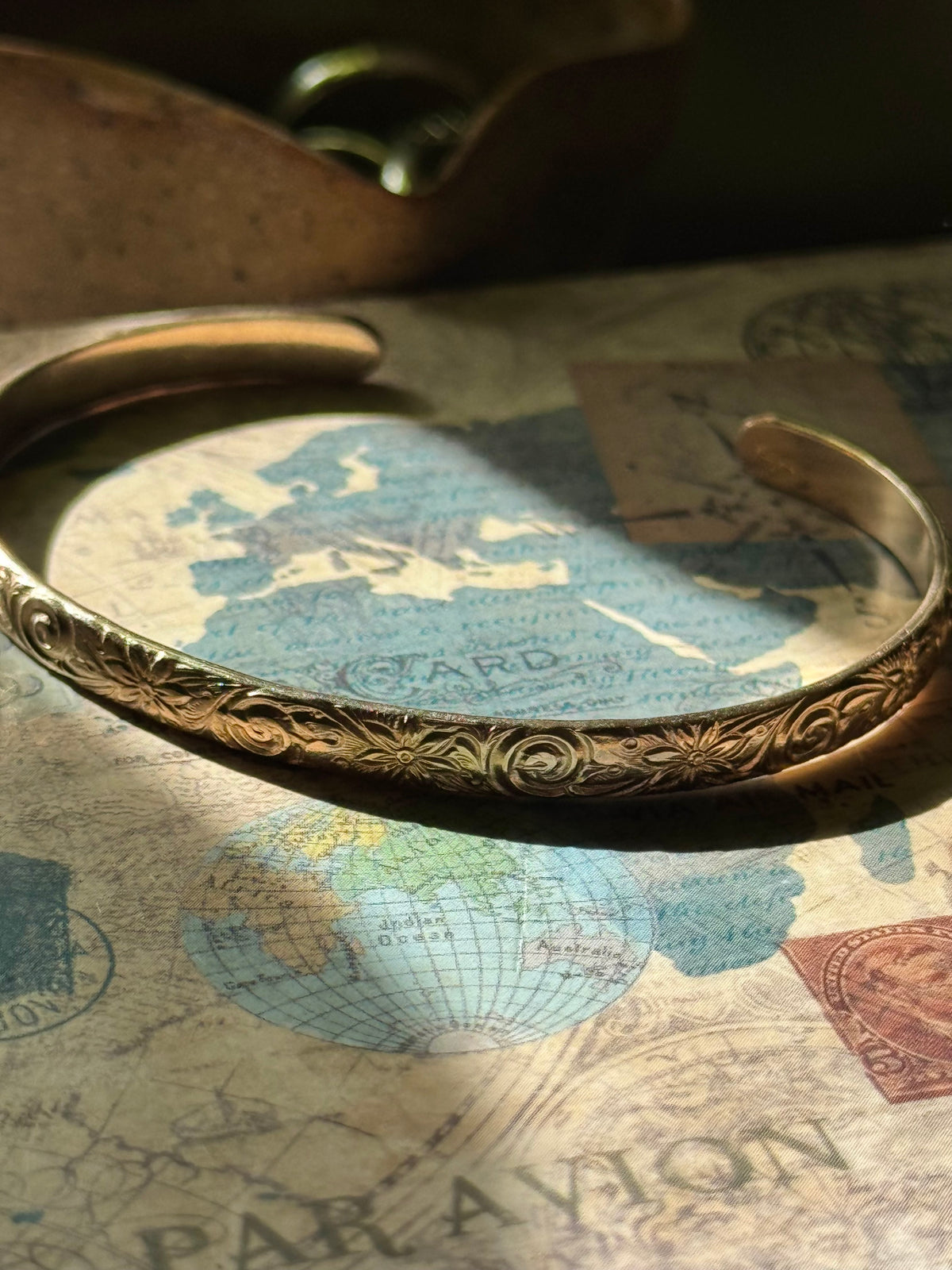 Flower Spiral Cuff 14k GF