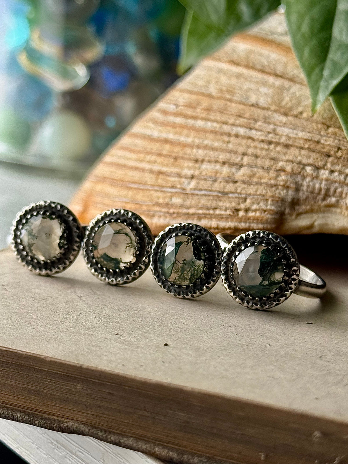 Moss Agate Rings