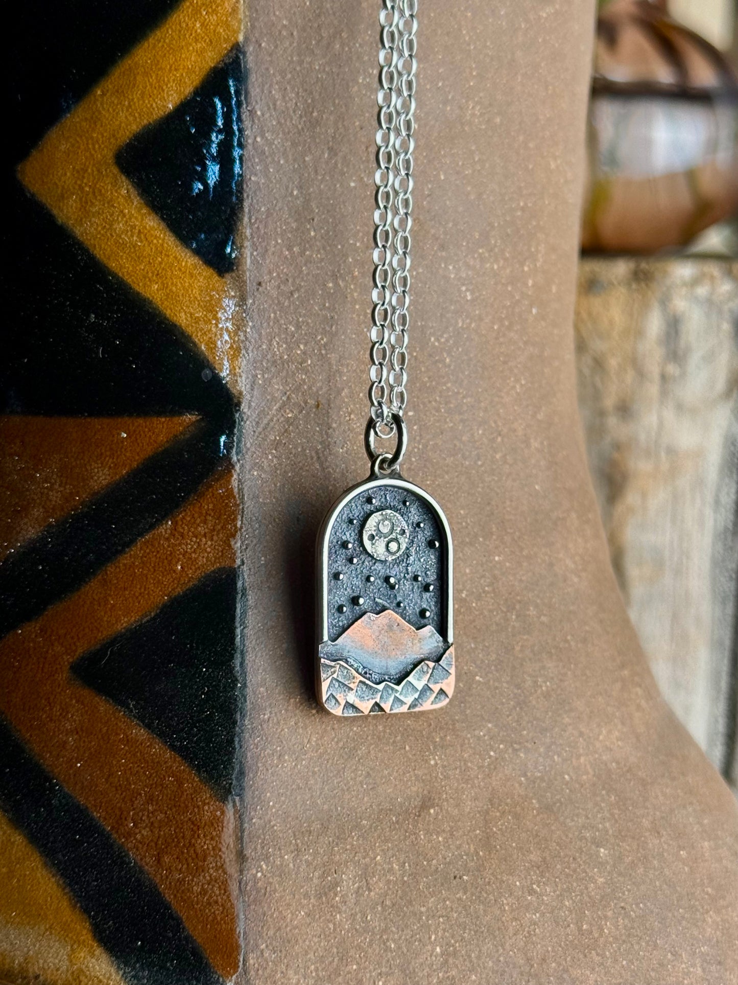 Appalachian Mountain Necklace Full Moon