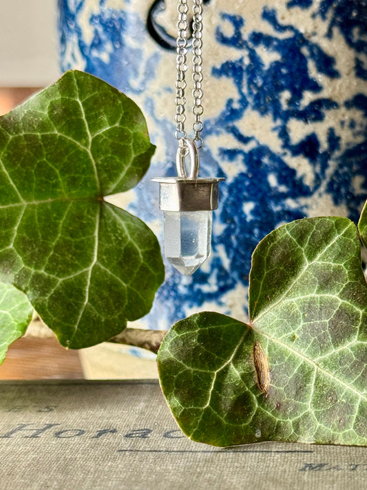 Aquamarine Crystal Necklace