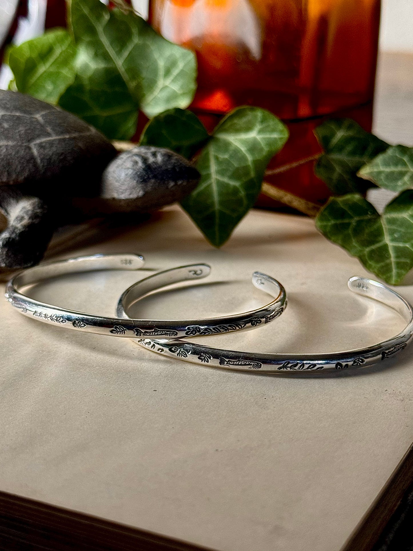 Sterling Silver Fish Cuff