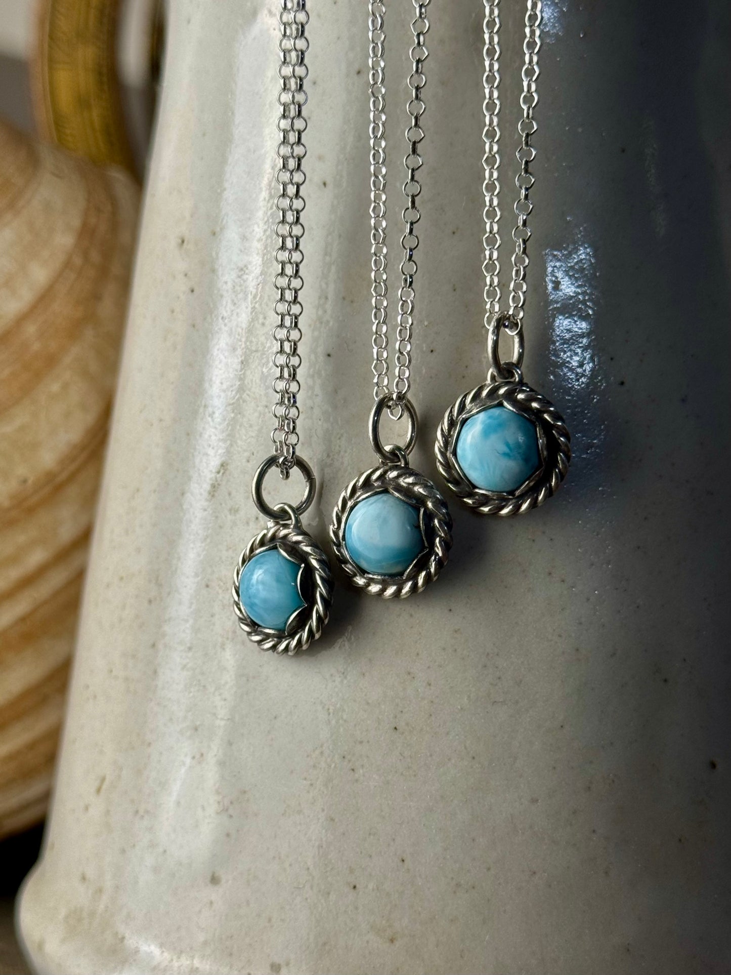 Dainty Larimar Necklace