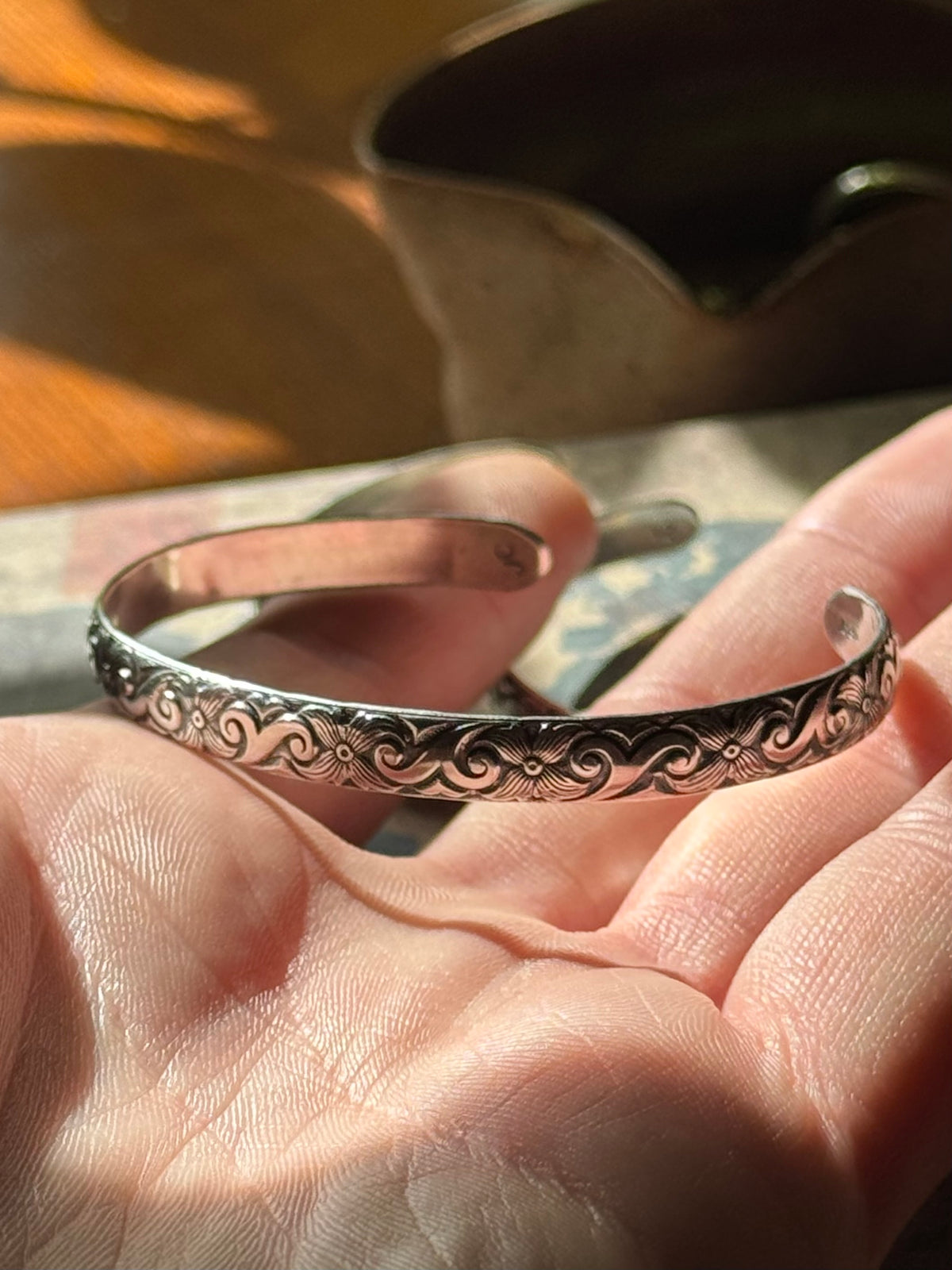 Silver Filigree Cuff