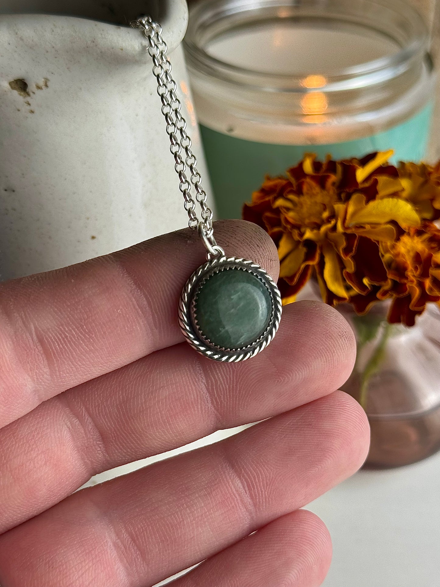 Round Jade Necklace