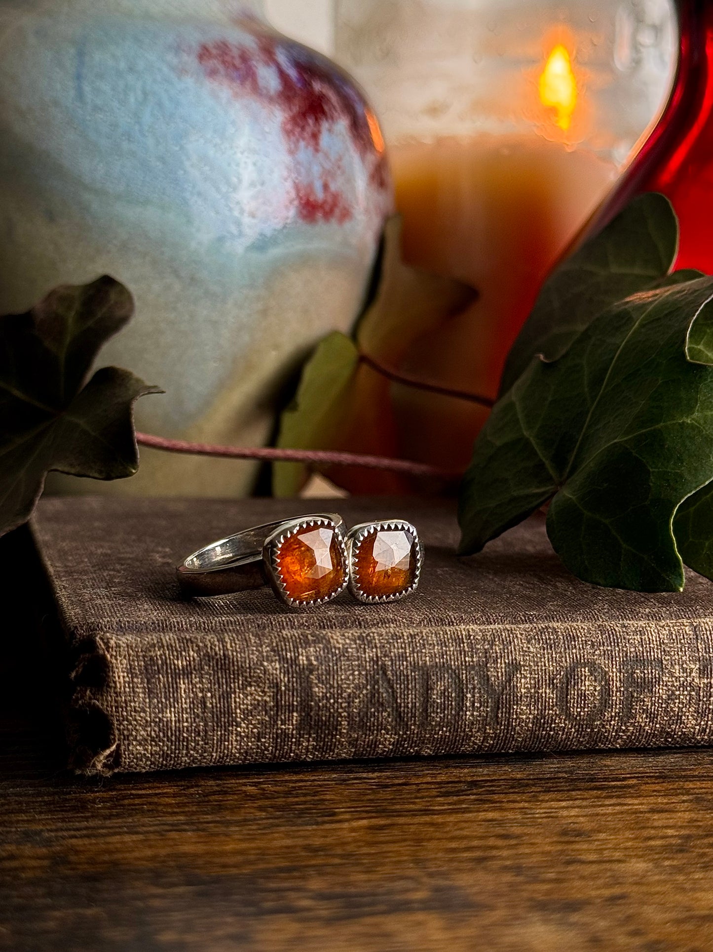 Orange Kyanite Ring