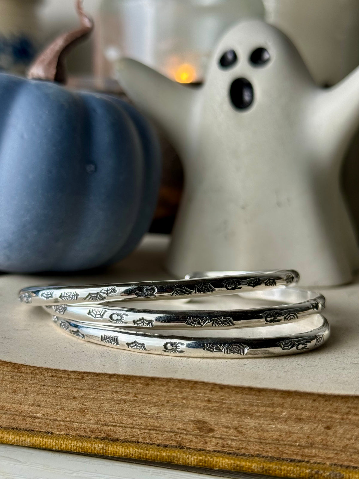 Spooky Spiderweb Cuffs