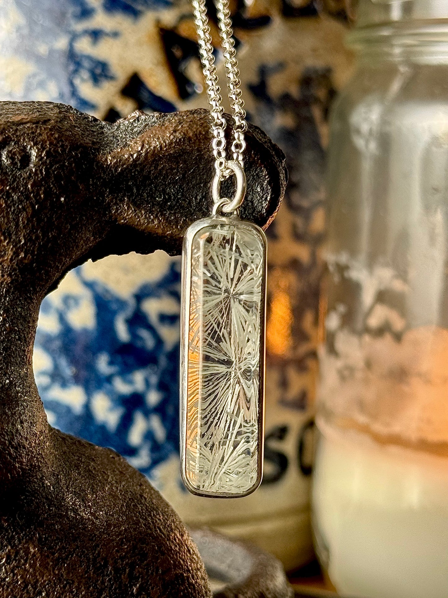 White Bridewell Snowflake Necklace