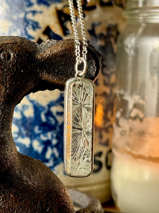 White Bridewell Snowflake Necklace