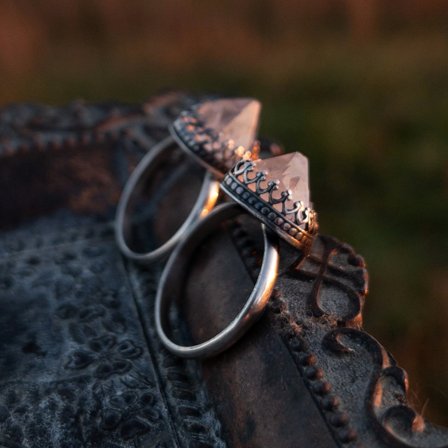 Kentucky Crystal Point Ring